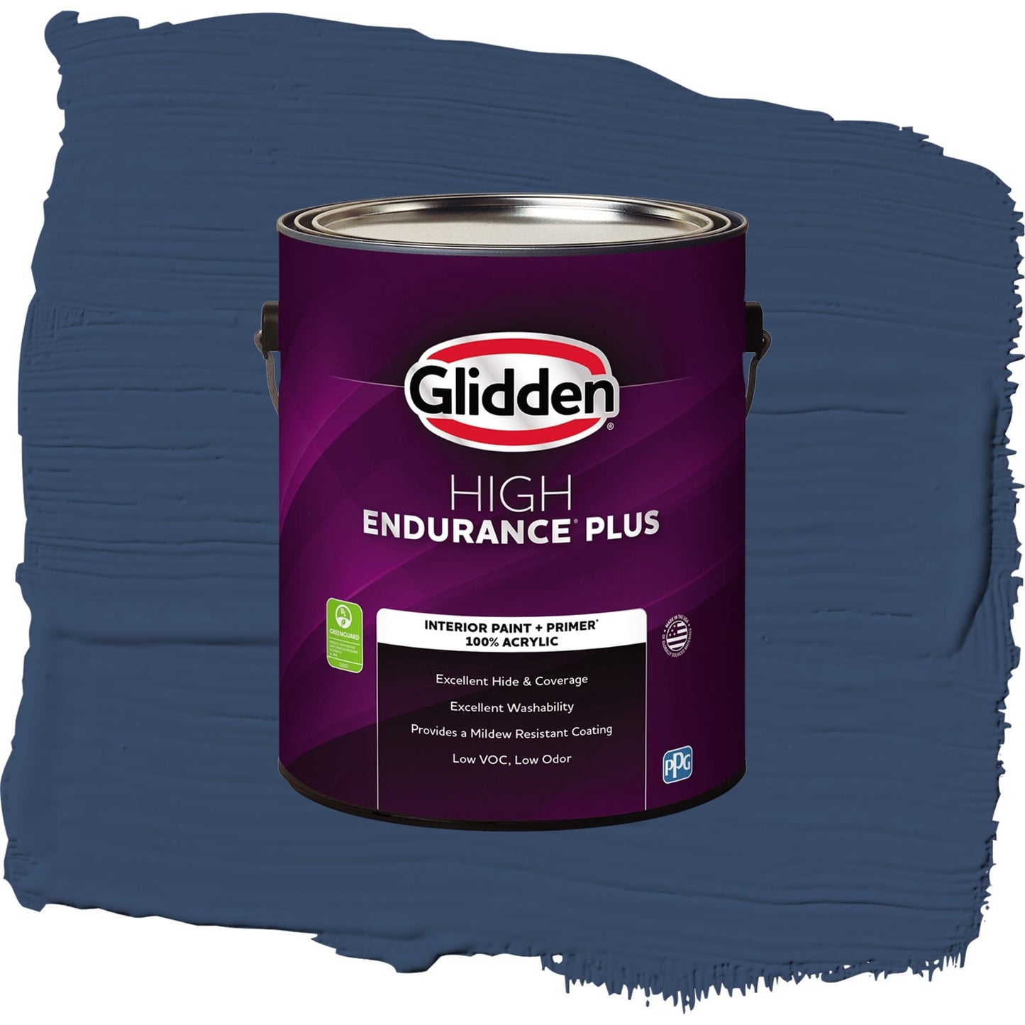 Glidden HEP Annapolis Blue Eggshell Interior Paint with Primer, 1 Gallon