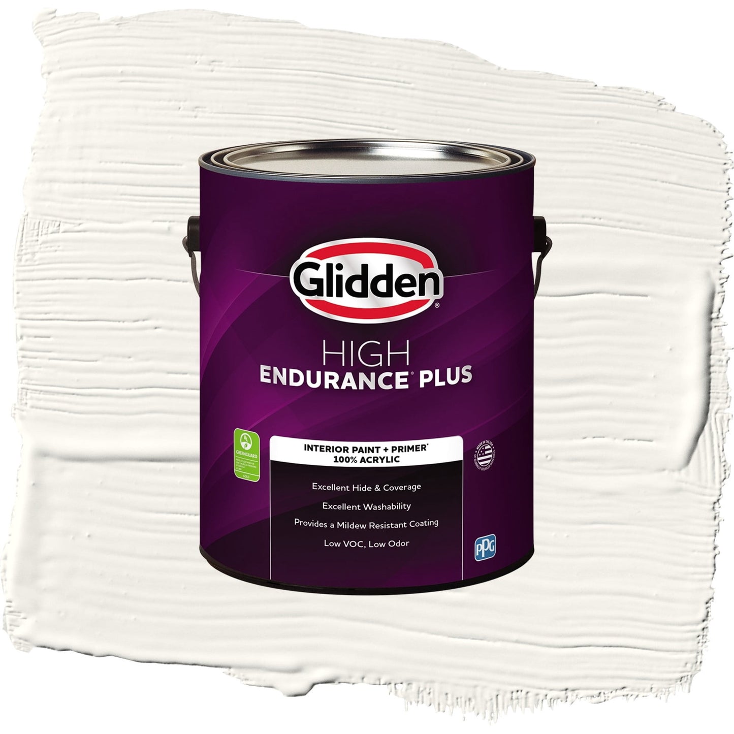 Glidden HEP Cotton Tail / Gray, Flat Interior Paint with Primer, 1 Gallon