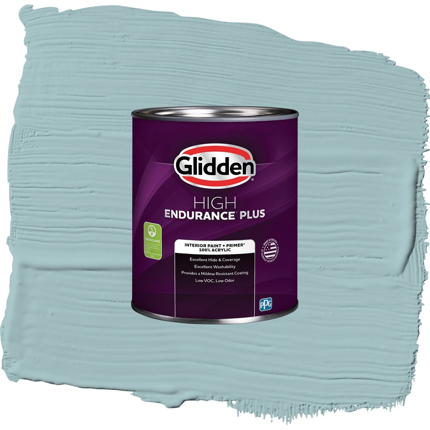 Glidden HEP Lazy River / Blue, Eggshell Interior Paint with Primer, 1 Quart