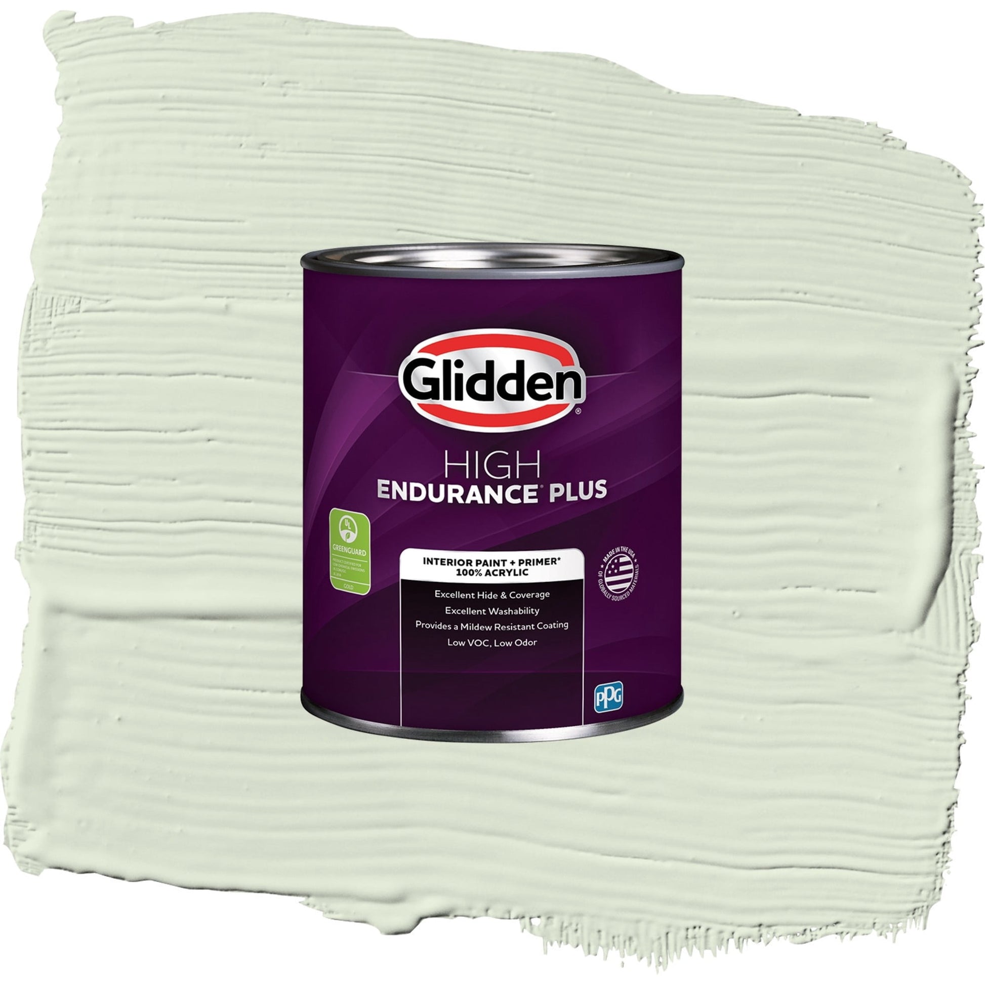 Glidden HEP Lime Spritz / Green, Eggshell Interior Paint with Primer, 1 Quart