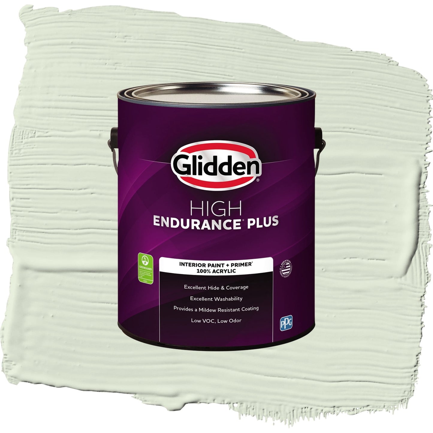 Glidden HEP Lime Spritz / Green, Flat Interior Paint with Primer, 1 Gallon