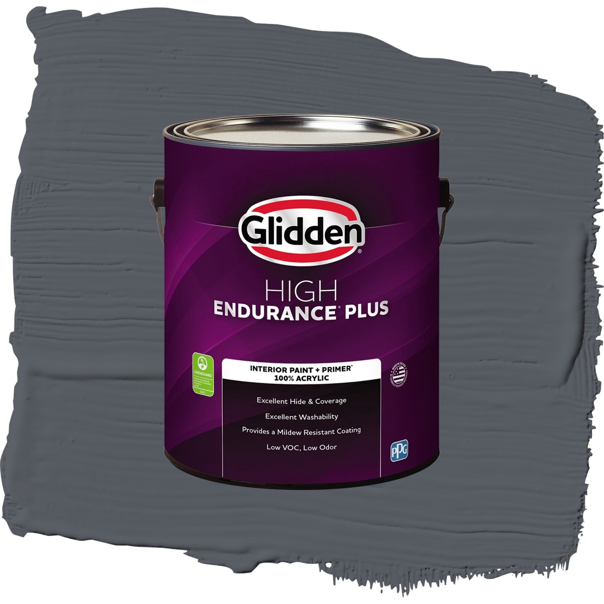 Glidden HEP Moody Sky Interior Paint + Primer Semi Gloss , 1 Gallon
