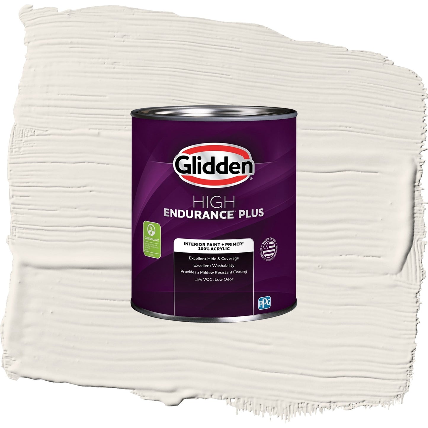 Glidden HEP Mountain Gray / Gray, Eggshell Interior Paint with Primer, 1 Quart
