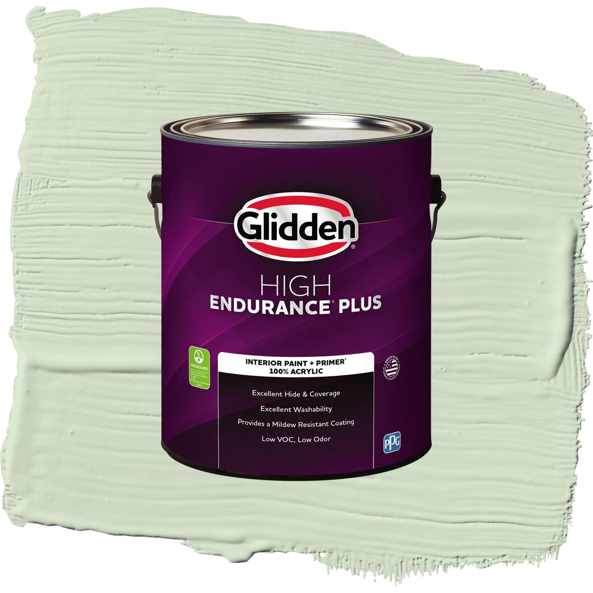 Glidden HEP Pale Moss Green Interior Paint + Primer Eggshell , 1 Gallon