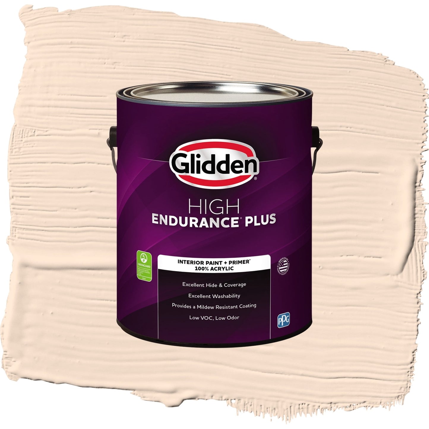 Glidden HEP Pecan Sandie Interior Paint + Primer Flat , 1 Gallon