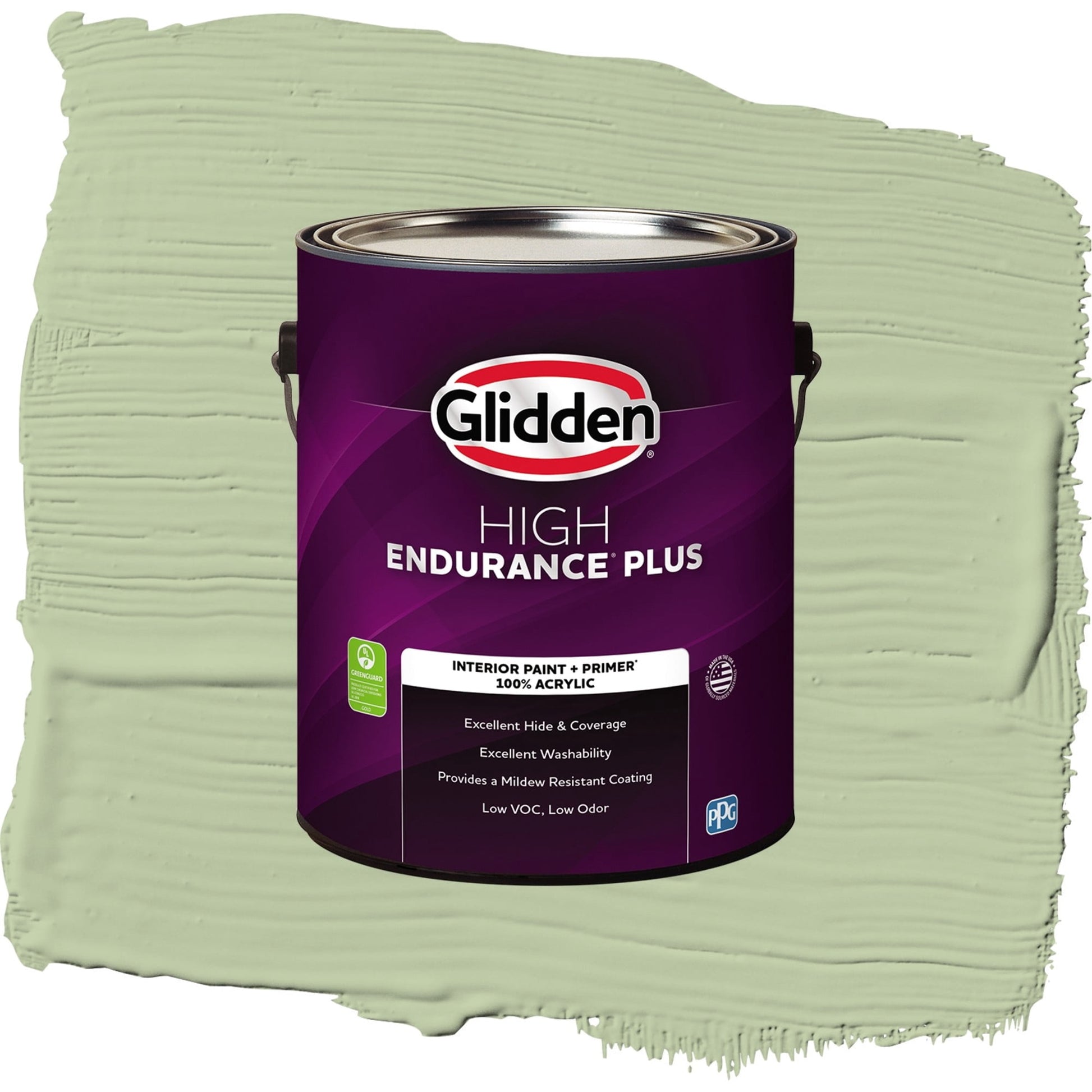Glidden HEP Quaking Grass / Green, Eggshell Interior Paint with Primer, 1 Gallon