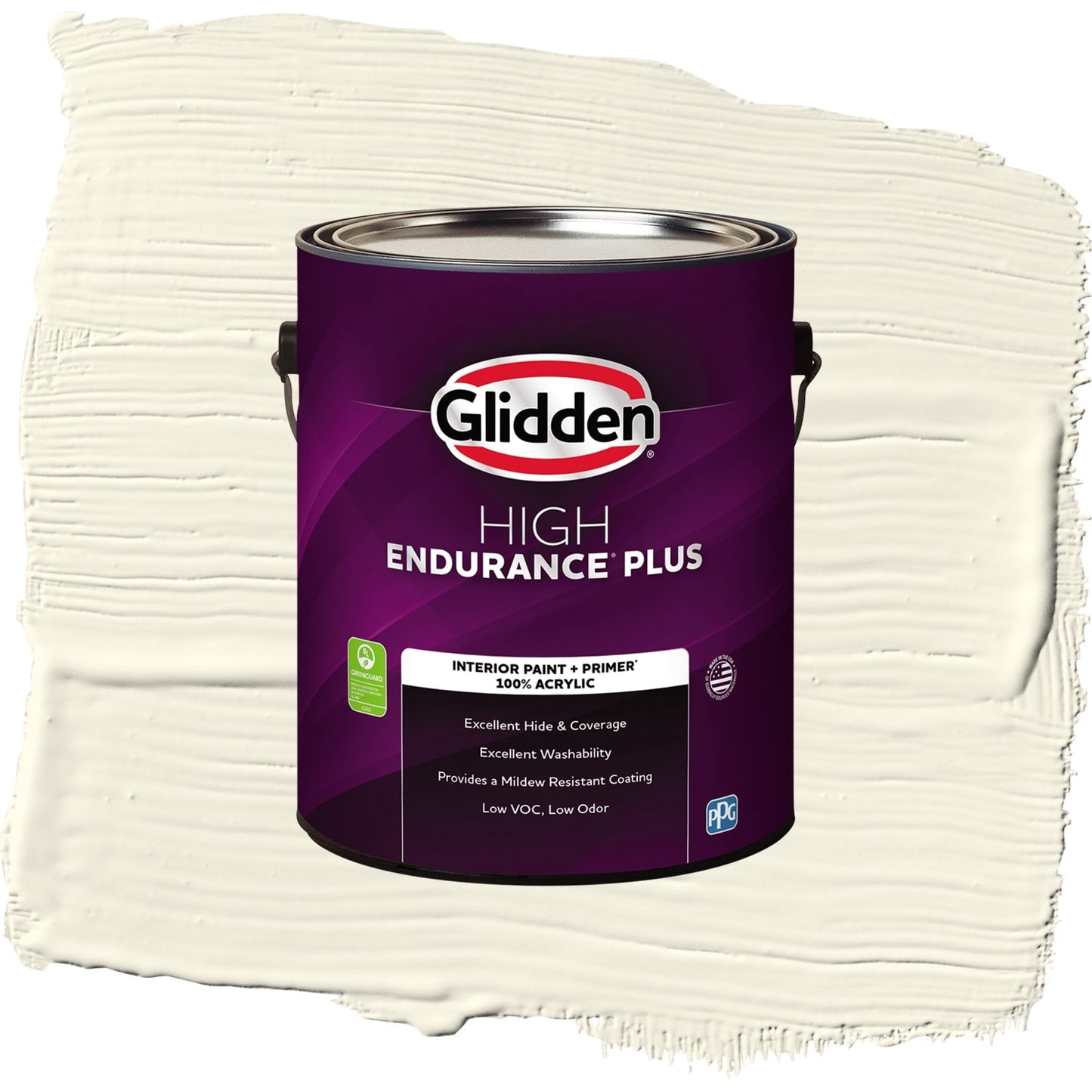 Glidden HEP Queen Anneâ€™s Lace Interior Paint + Primer Semi Gloss , 1 Gallon