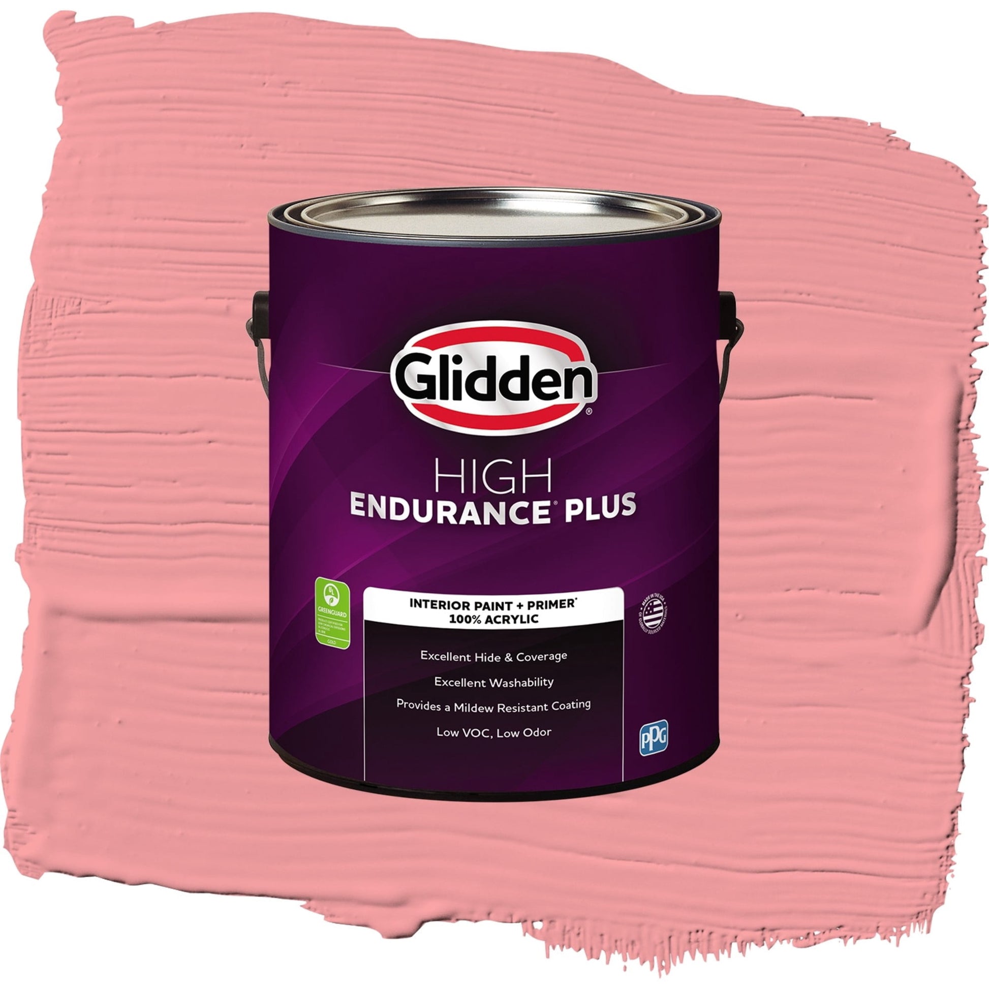 Glidden HEP River Rouge Interior Paint + Primer Flat , 1 Gallon