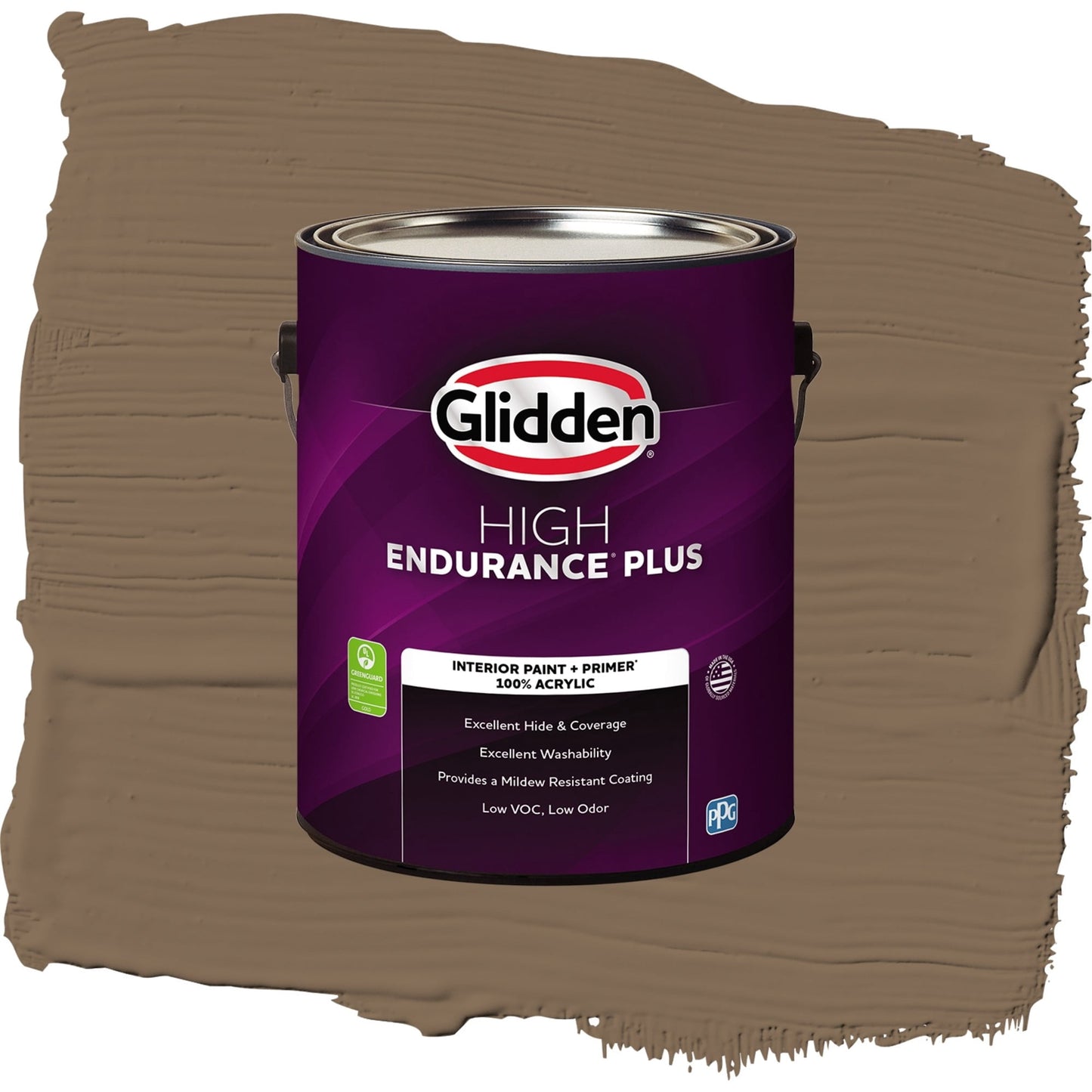 Glidden HEP Salted Pretzel Interior Paint + Primer Flat , 1 Gallon