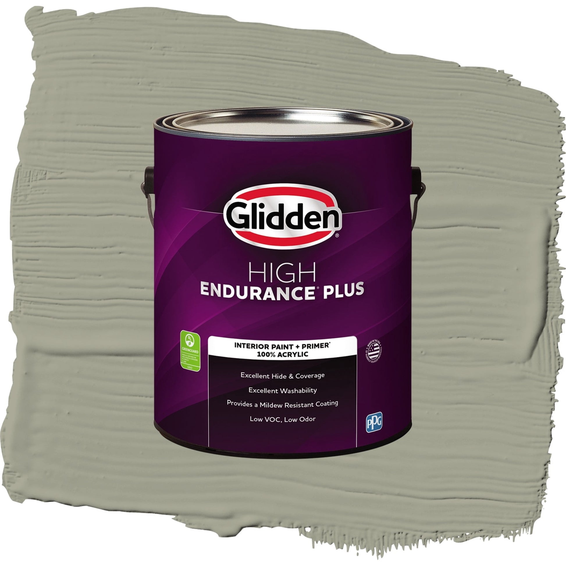 Glidden HEP Smoky Slate Interior Paint + Primer Eggshell , 1 Gallon