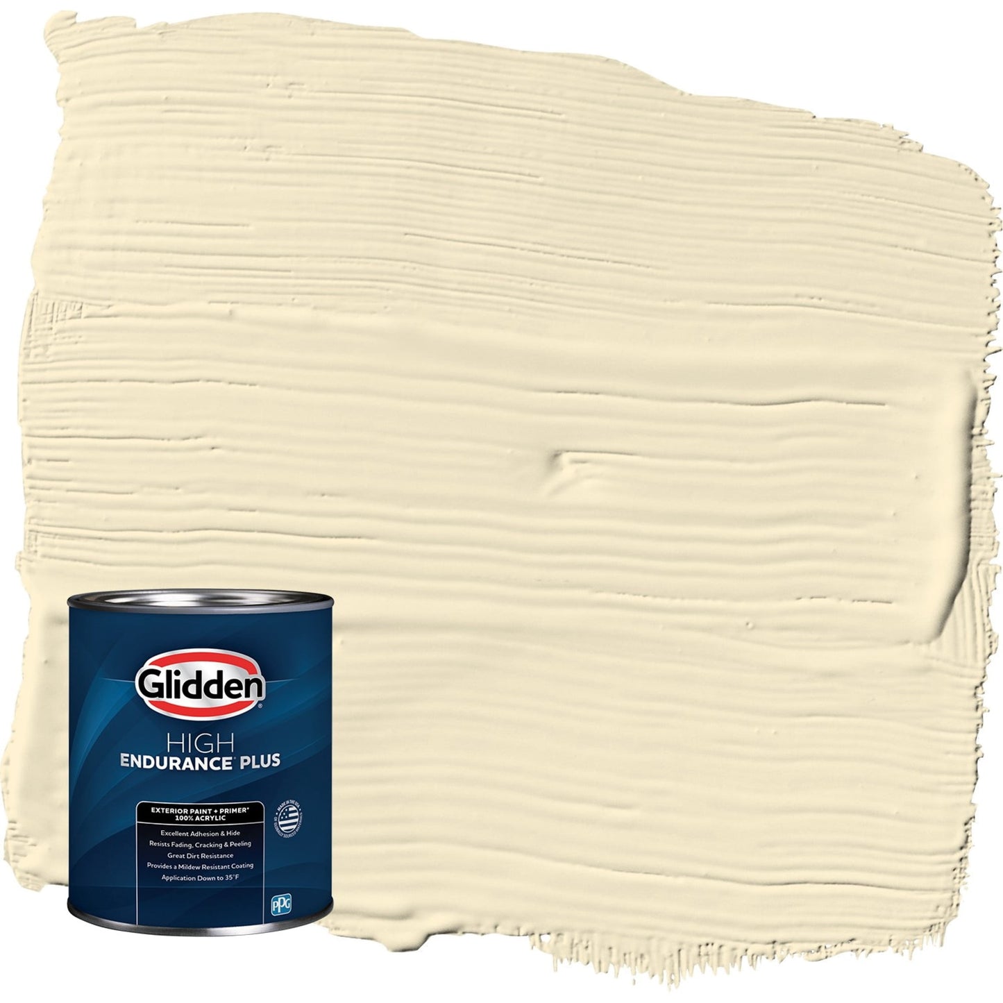Glidden HEP Soleil / Yellow Satin Exterior Paint with Primer, 1 Quart