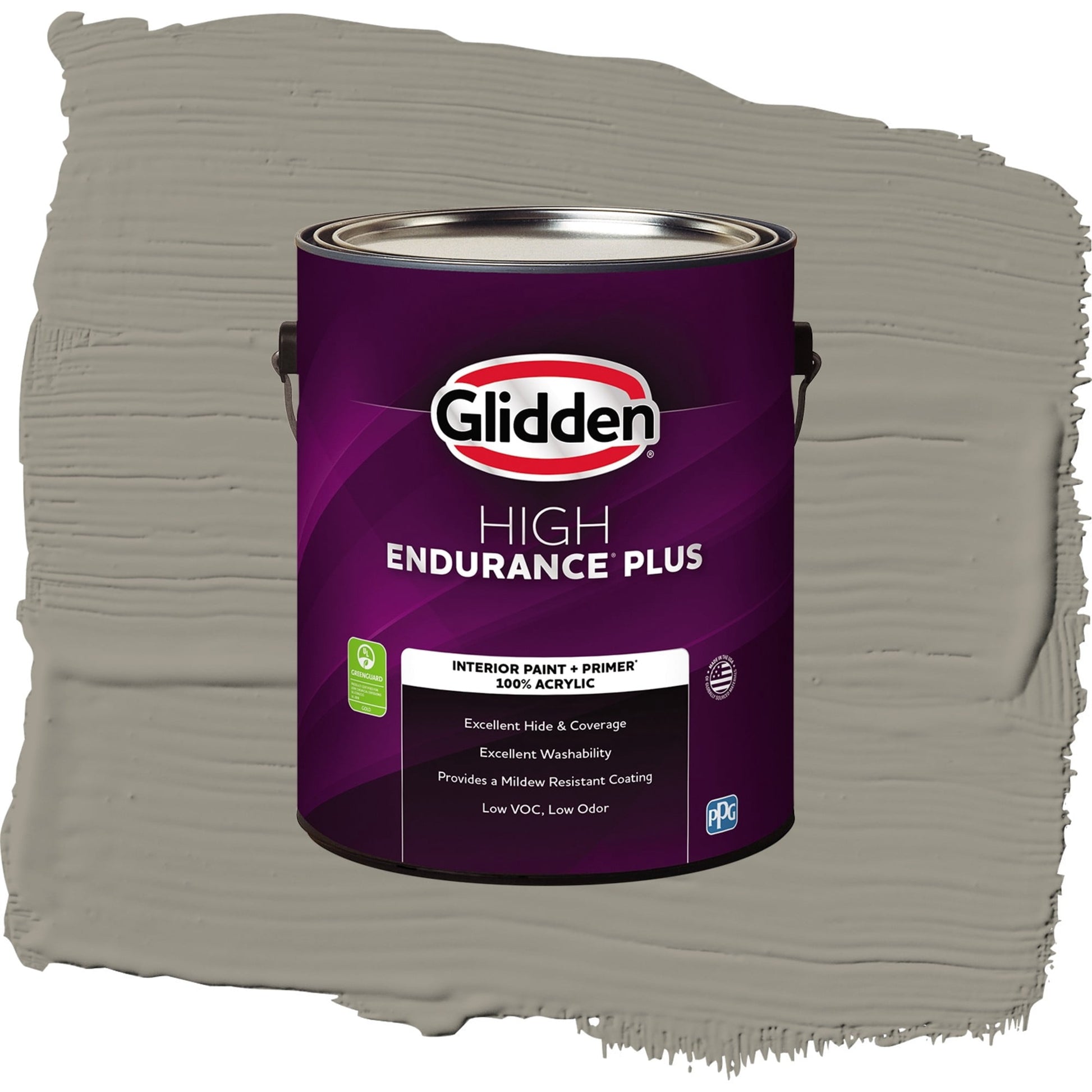 Glidden HEP Steeped Tea Interior Paint + Primer Flat , 1 Gallon