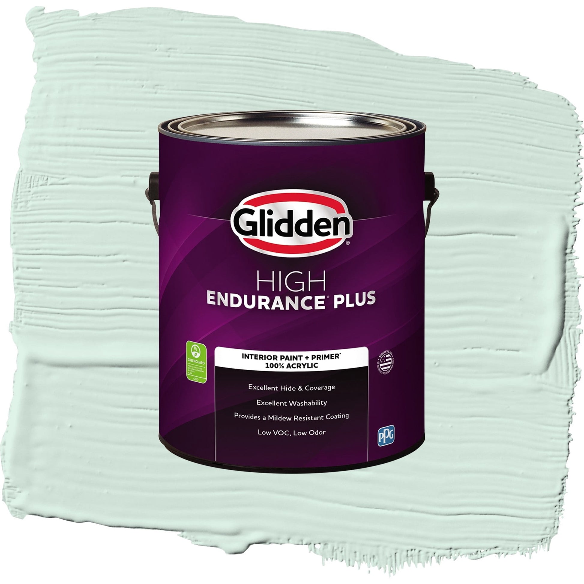 Glidden HEP Summer Breeze Interior Paint + Primer Flat , 1 Gallon