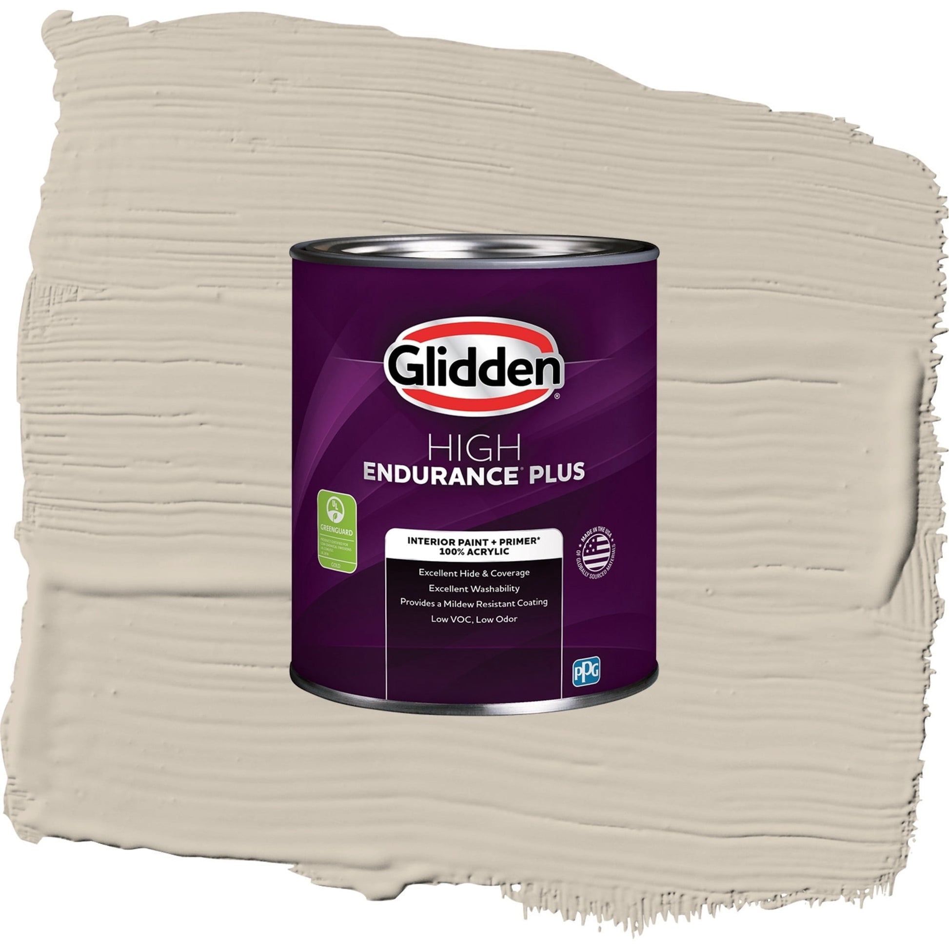 Glidden HEP Synchronicity / Gray, Eggshell Interior Paint with Primer, 1 Quart