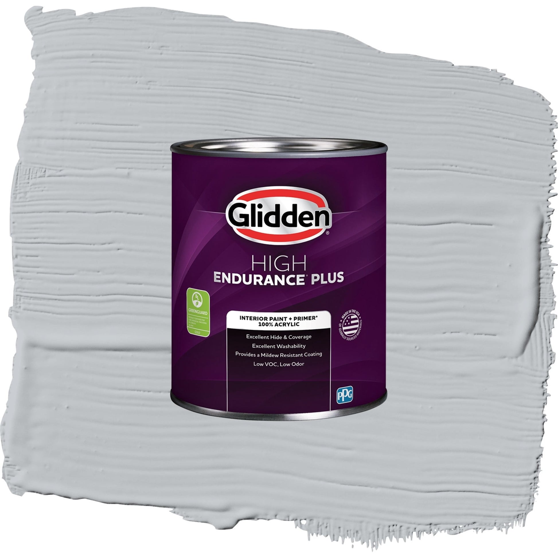 Glidden HEP Train / Gray, Eggshell Interior Paint with Primer, 1 Quart