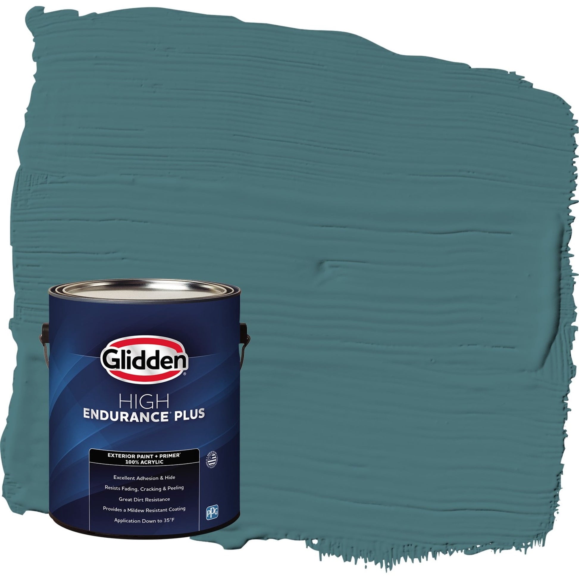 Glidden HEP Vining Ivy / Green Satin Exterior Paint with Primer, 1 Gallon