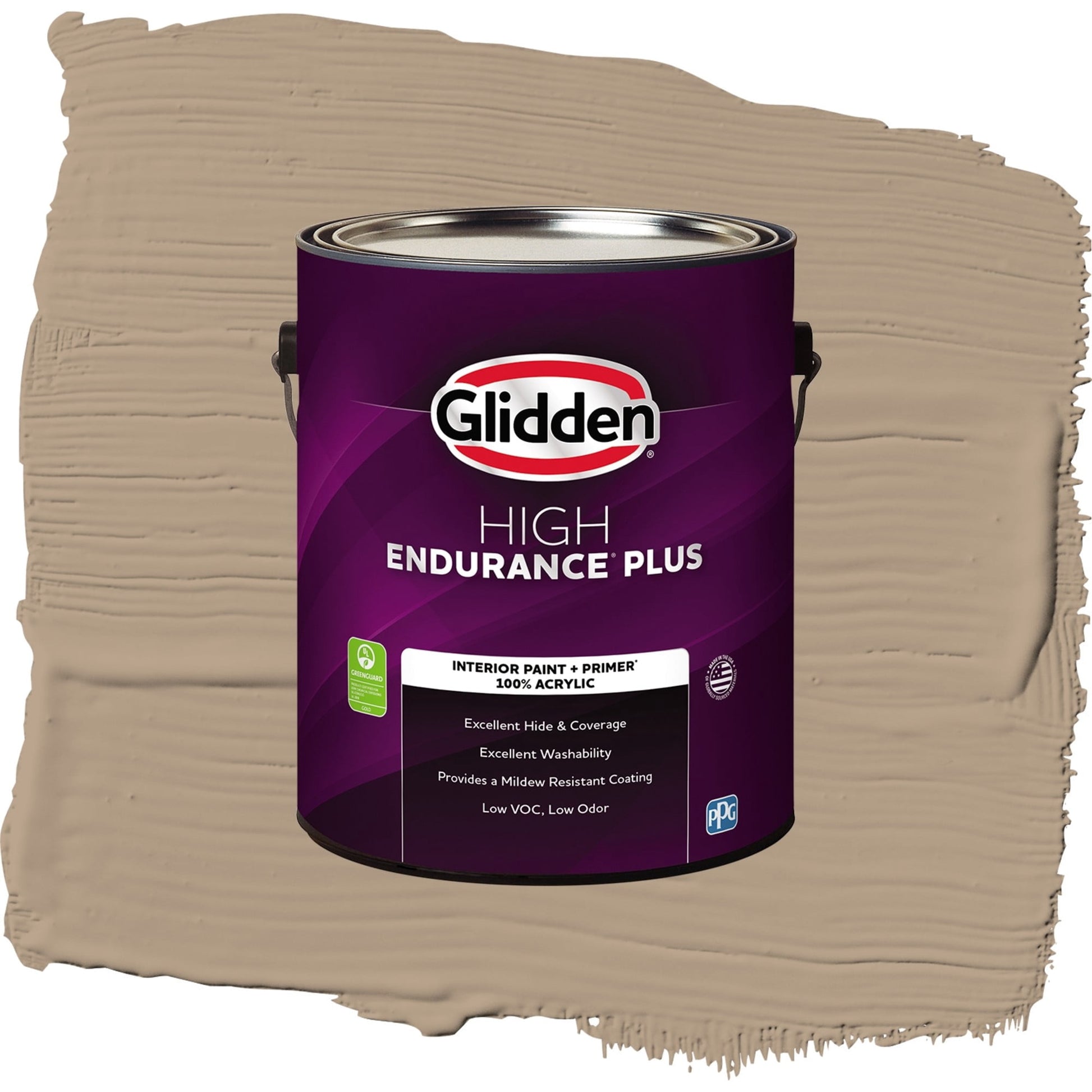 Glidden HEP Weathered Wood Interior Paint + Primer Semi Gloss , 1 Gallon
