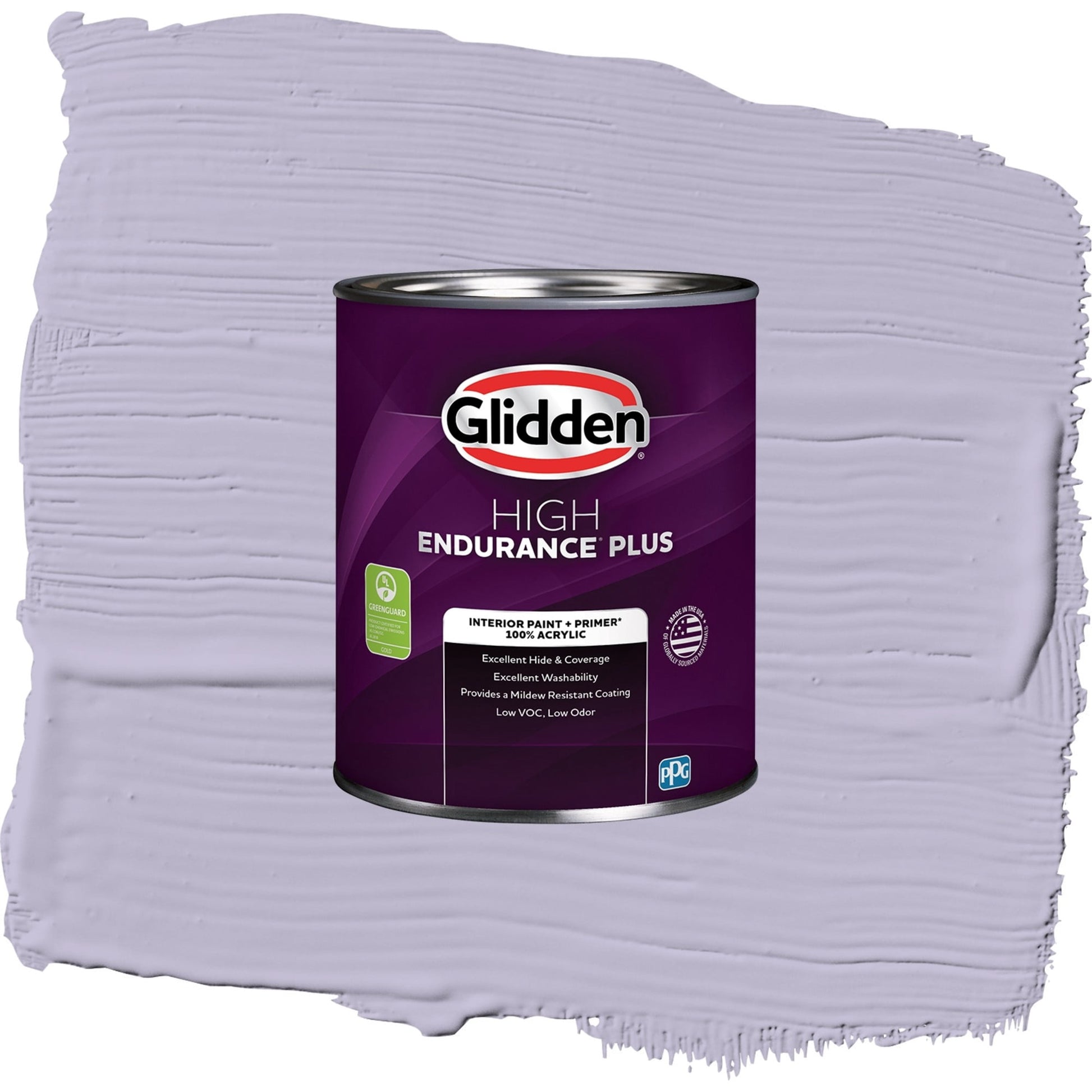 Glidden HEP Wild Lilac / Purple, Eggshell Interior Paint with Primer, 1 Quart