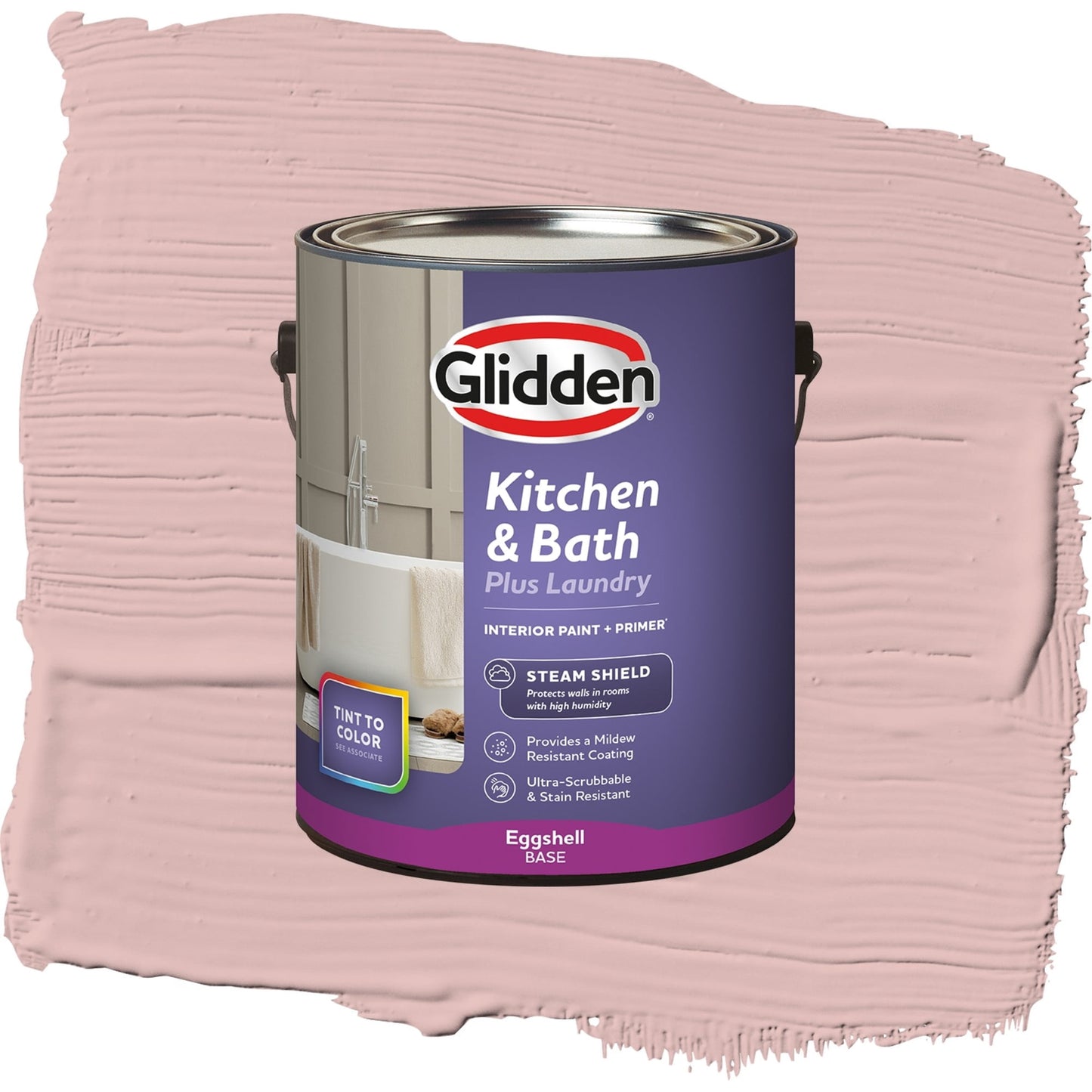 Glidden Glidden Kitchen Bath and Laundry Starfish / Orange, Eggshell Interior Paint with Primer, 1 Gallon
