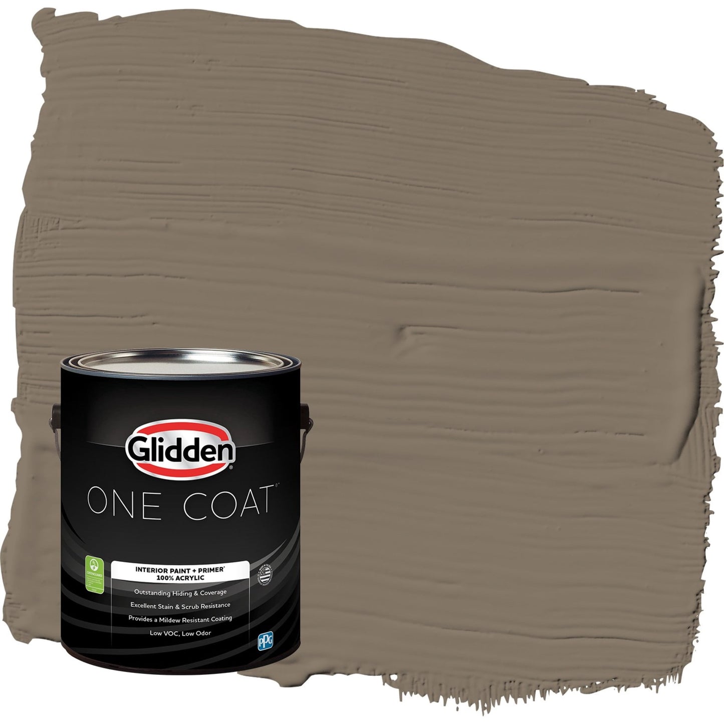 Glidden One Coat Clam Shell / Beige Eggshell Interior Paint with Primer, 1 Gallon