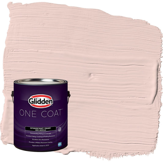 Glidden One Coat Honeysweet / Orange Satin Exterior Paint with Primer, 1 Gallon