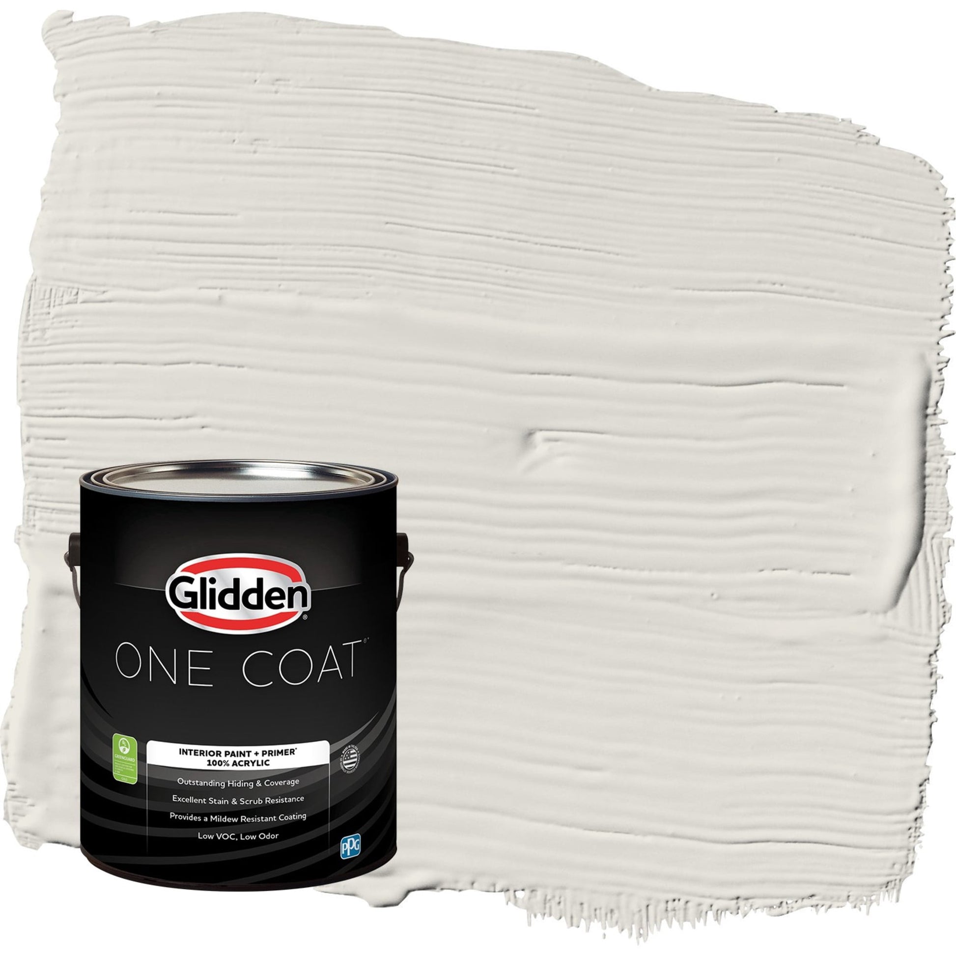 Glidden One Coat Shark / Beige Semi-Gloss Interior Paint with Primer, 1 Gallon