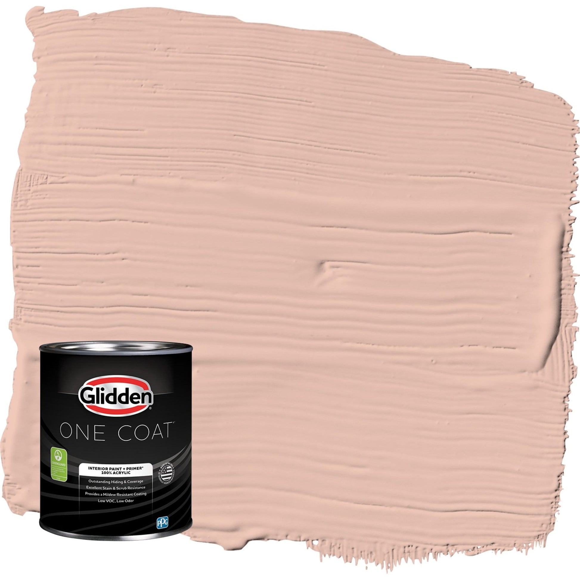 Glidden One Coat Adorable / Orange Semi-Gloss Interior Paint with Primer, 1 Quart