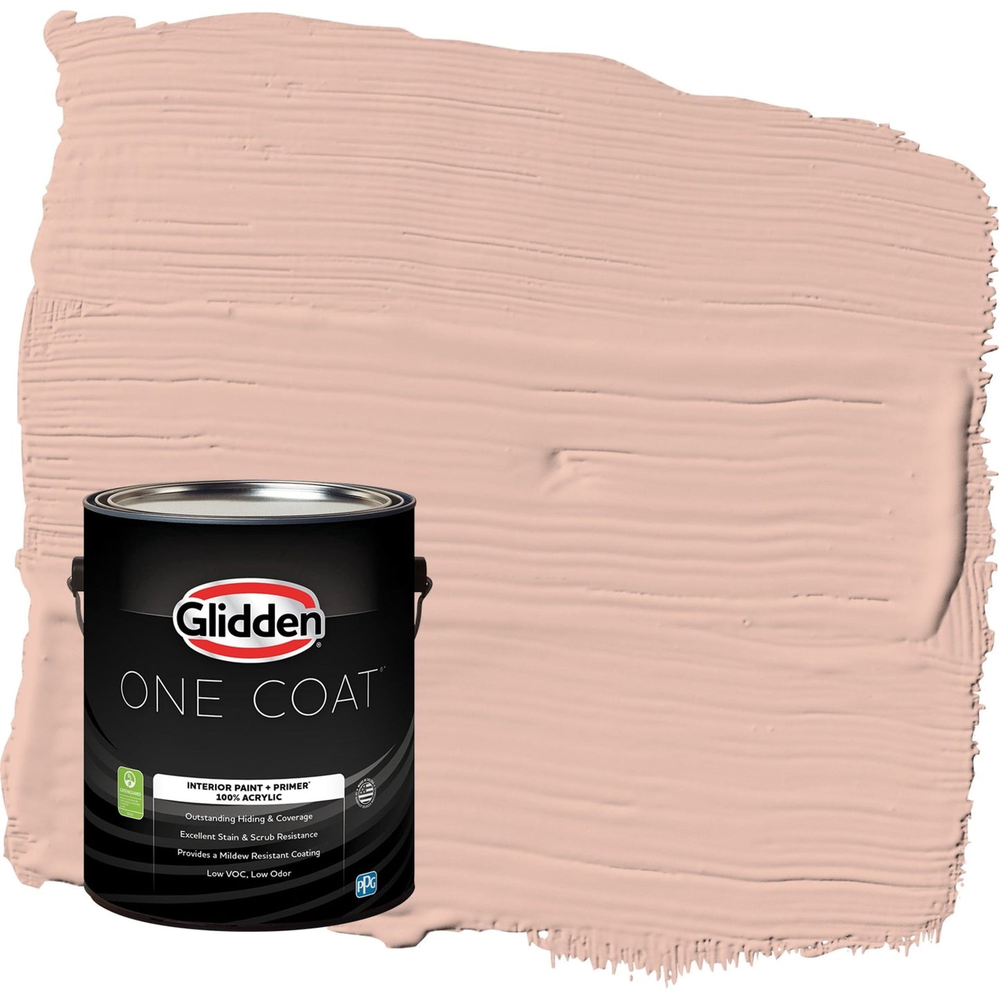 Glidden One Coat Adorable / Orange Eggshell Interior Paint with Primer, 1 Gallon
