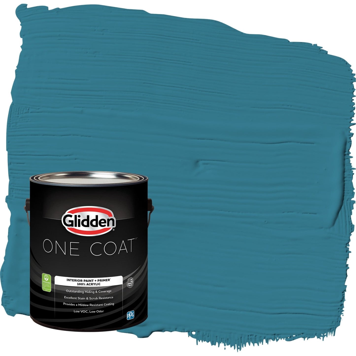 Glidden One Coat Adventure / Blue Flat Interior Paint with Primer, 1 Gallon