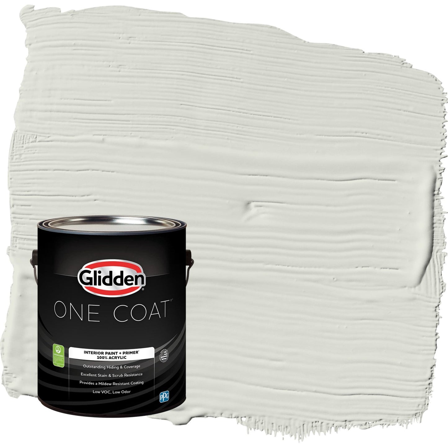 Glidden One Coat Anonymous / Green Eggshell Interior Paint with Primer, 1 Gallon