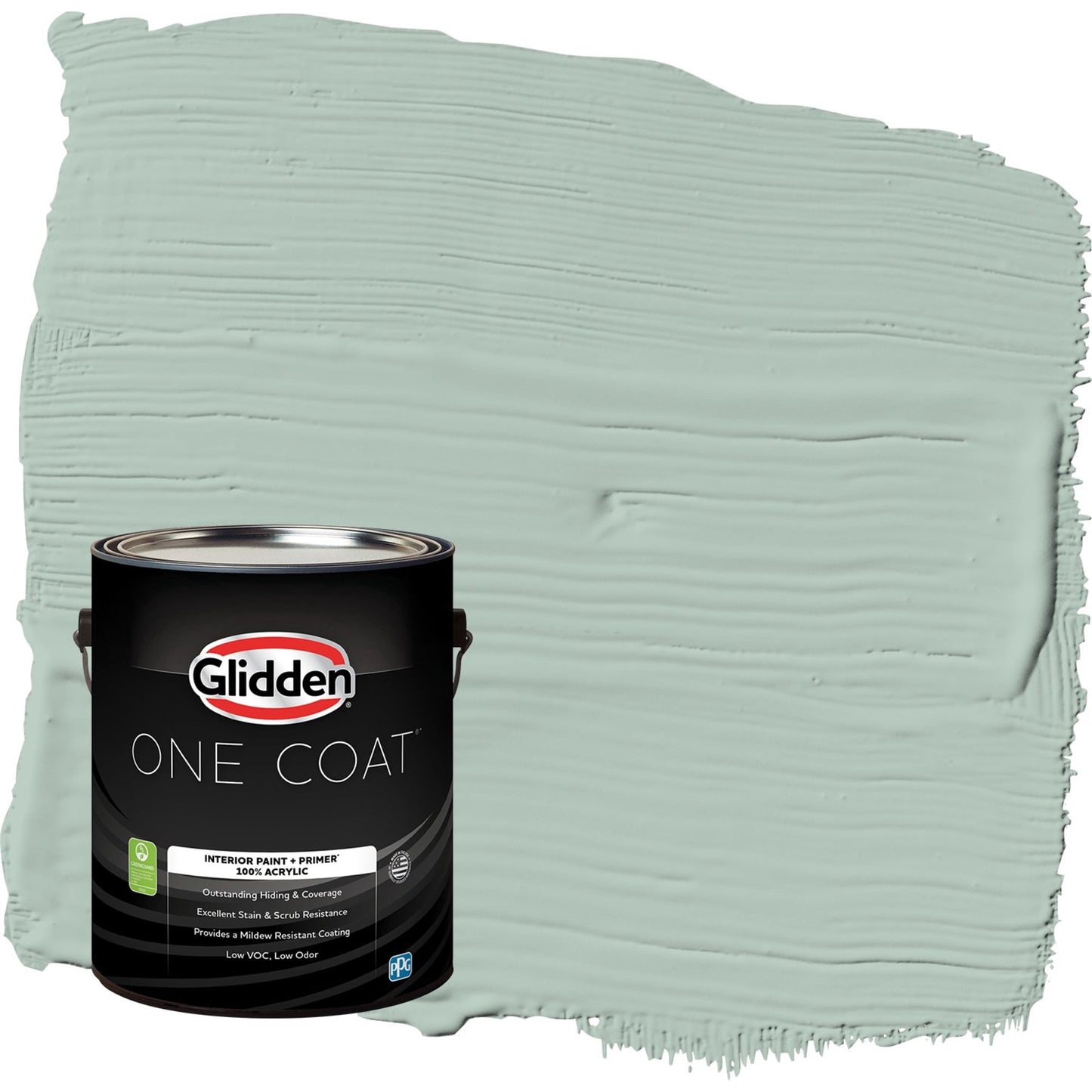Glidden One Coat Aquamarine Dream / Blue Eggshell Interior Paint with Primer, 1 Gallon