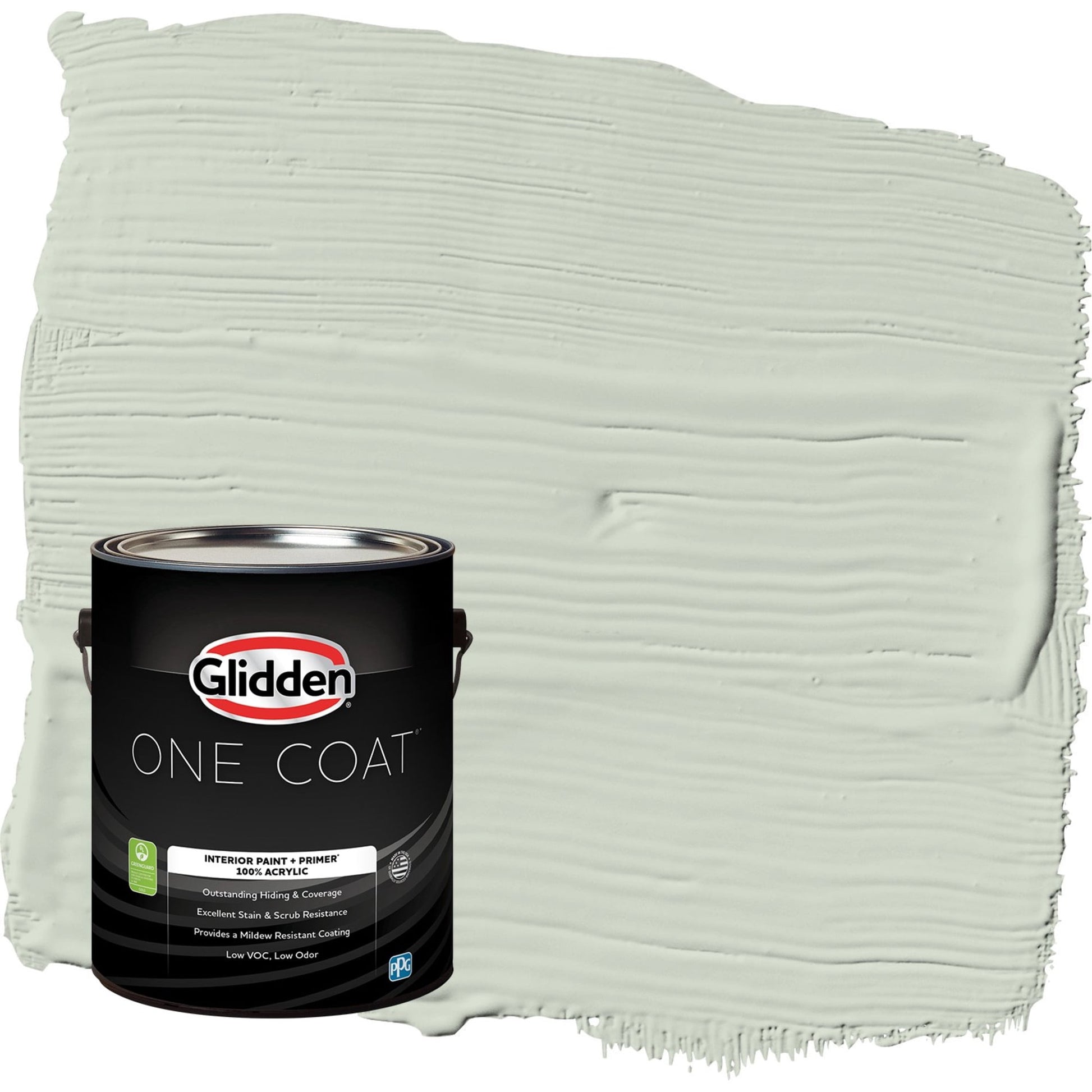 Glidden One Coat Castaway / Green Eggshell Interior Paint with Primer, 1 Gallon