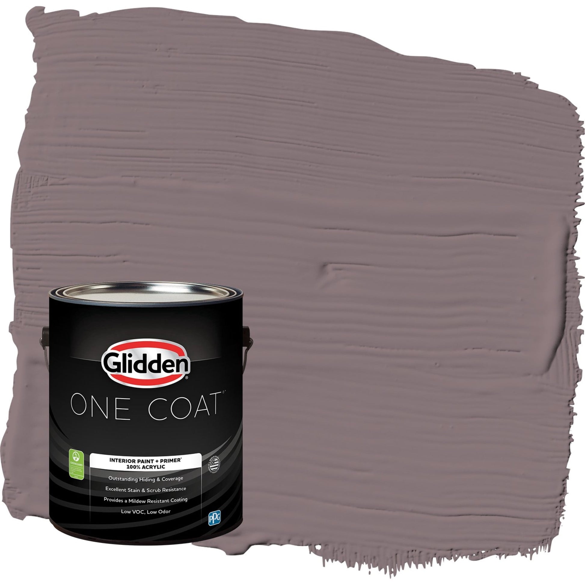 Glidden One Coat Choo Choo / Purple Eggshell Interior Paint with Primer, 1 Gallon