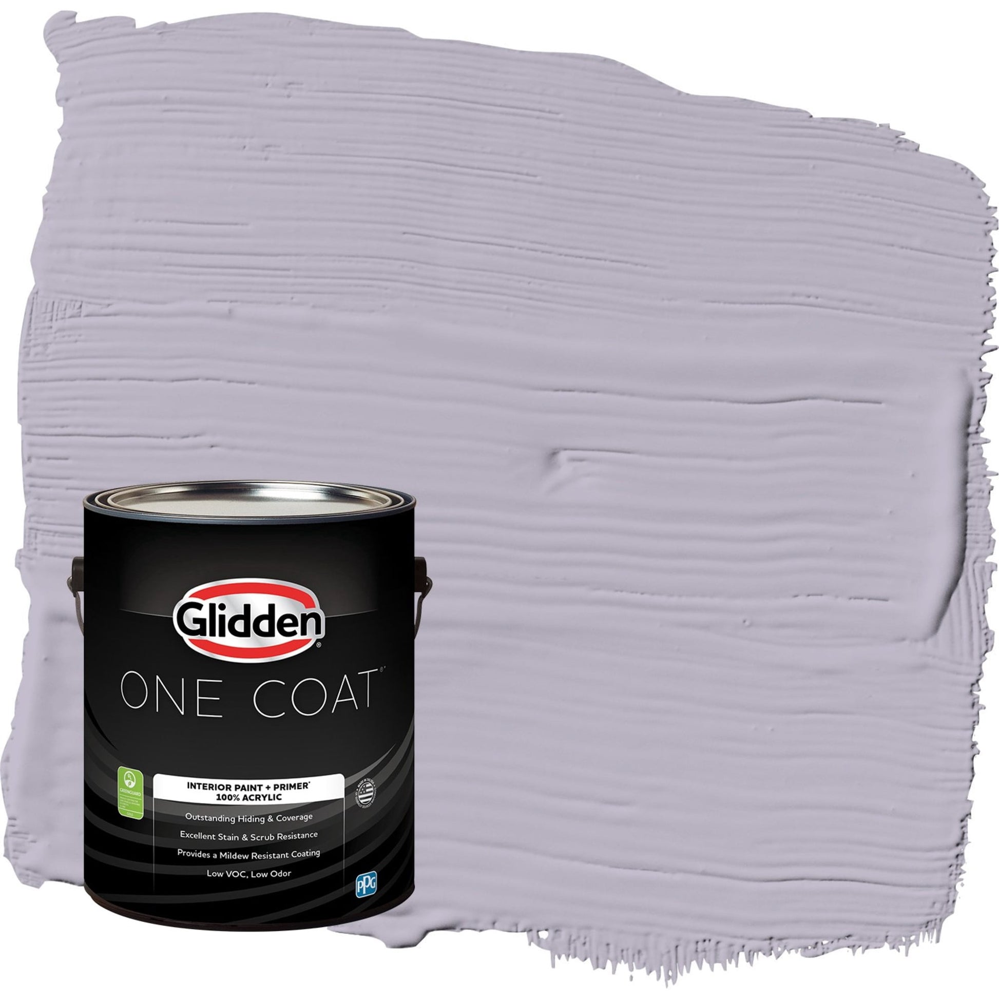 Glidden One Coat Cloudberry / Purple Semi-Gloss Interior Paint with Primer, 1 Gallon