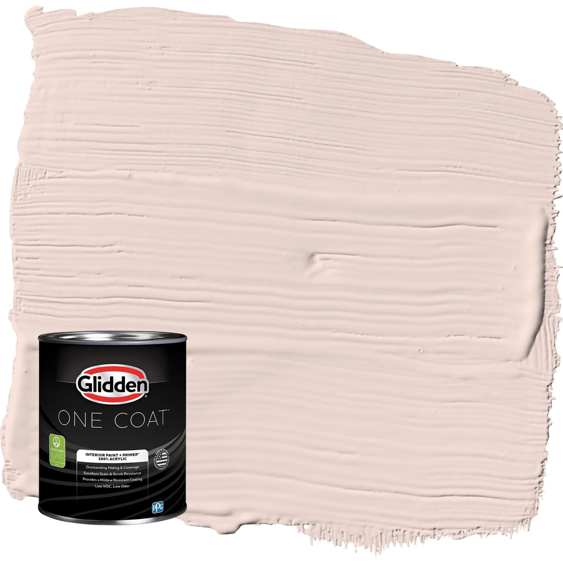 Glidden One Coat Interior Paint and Primer, Coral Cream / Orange, 1 Quart, Flat