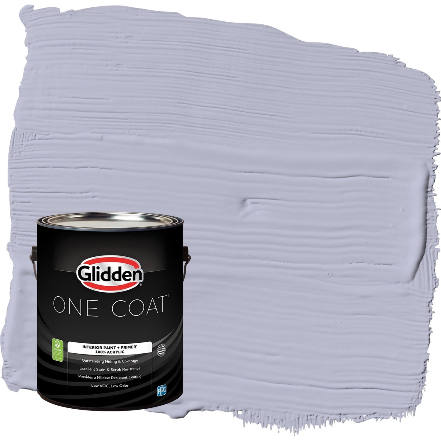 Glidden One Coat Cosmic / Purple Flat Interior Paint with Primer, 1 Gallon