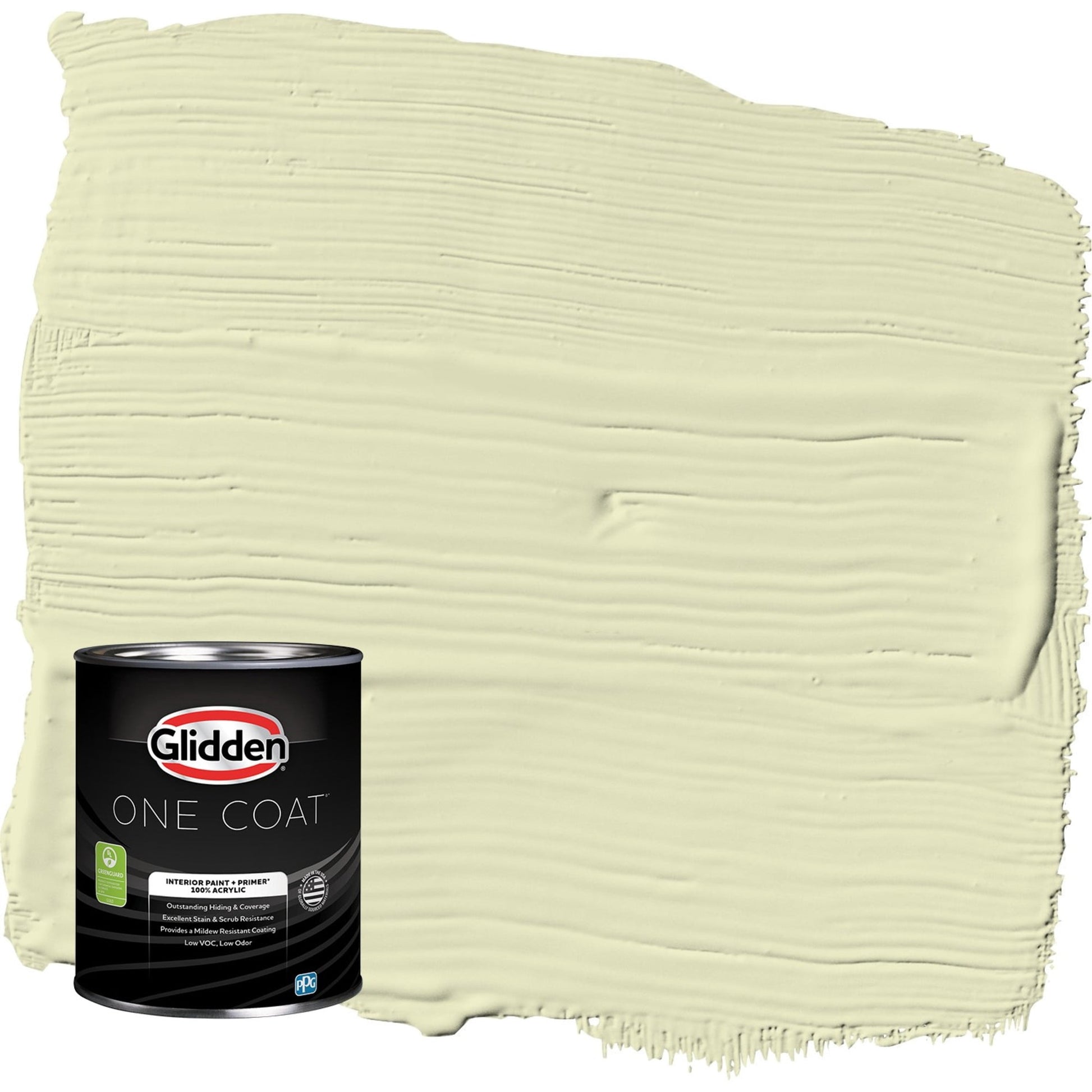 Glidden One Coat Forgive Quickly / Green Semi-Gloss Interior Paint with Primer, 1 Quart