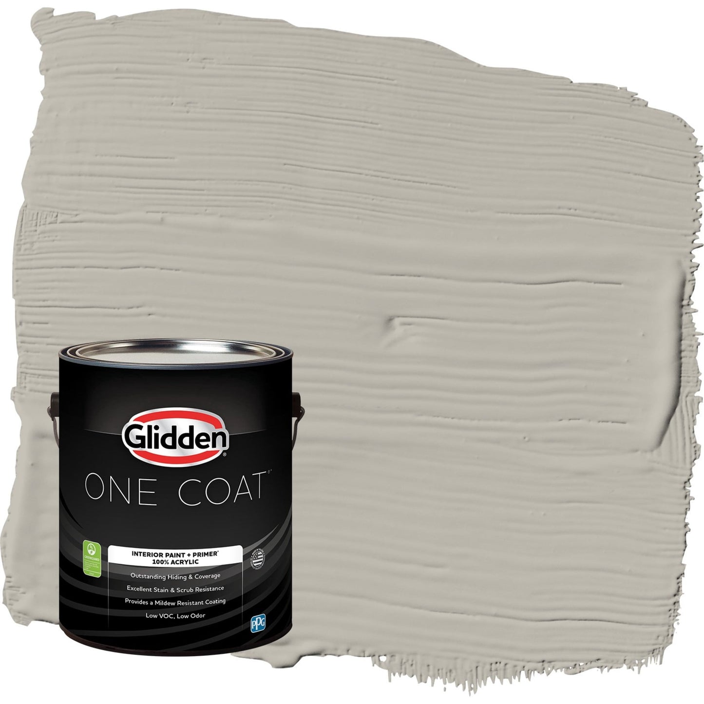Glidden One Coat Ghost Writer / Beige Semi-Gloss Interior Paint with Primer, 1 Gallon