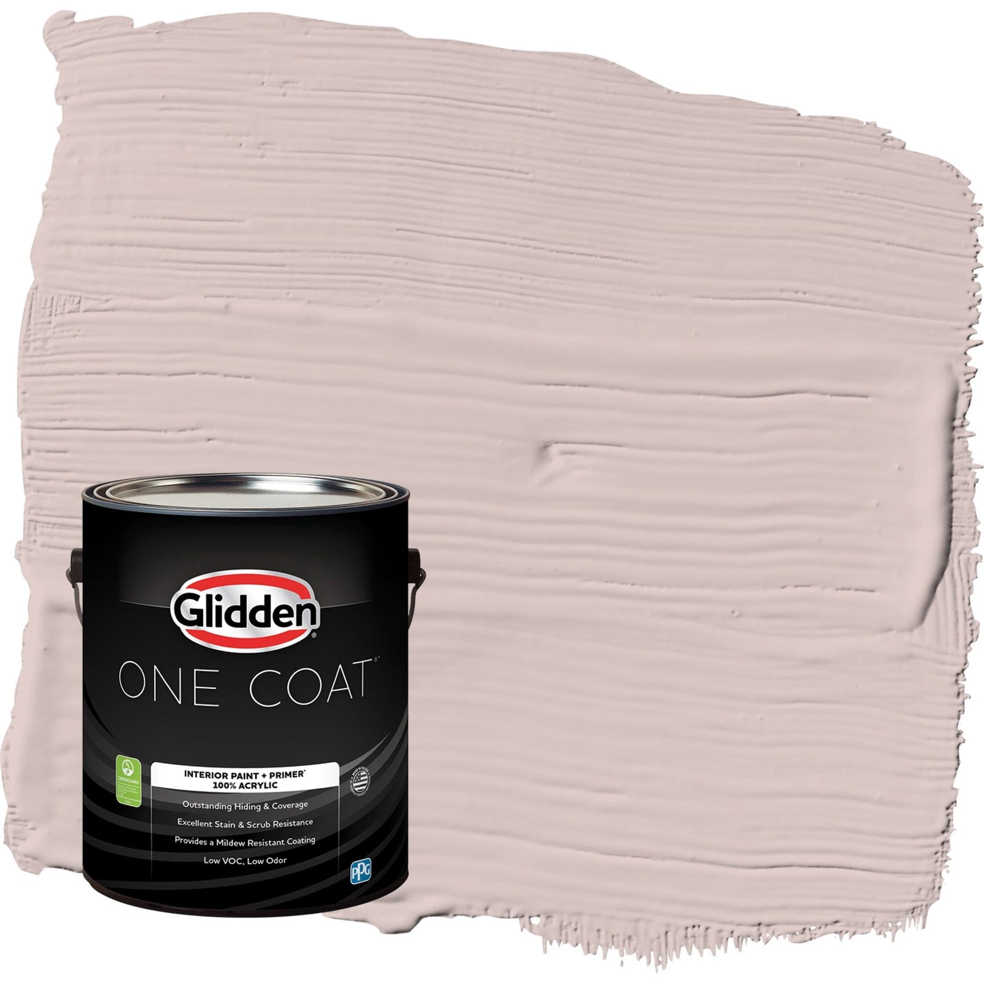 Glidden One Coat Just Gorgeous / Pink Eggshell Interior Paint with Primer, 1 Gallon