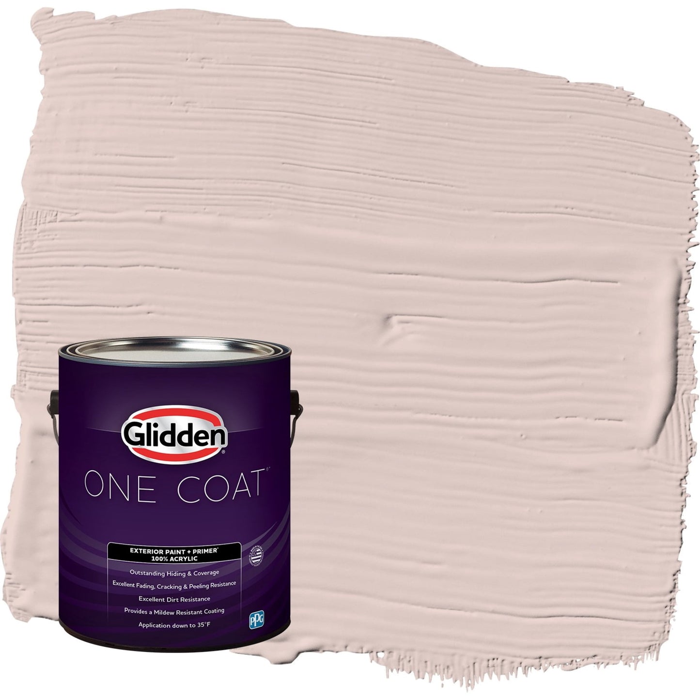 Glidden One Coat Kangaroo Paw / Pink Flat Interior Paint with Primer, 1 Gallon