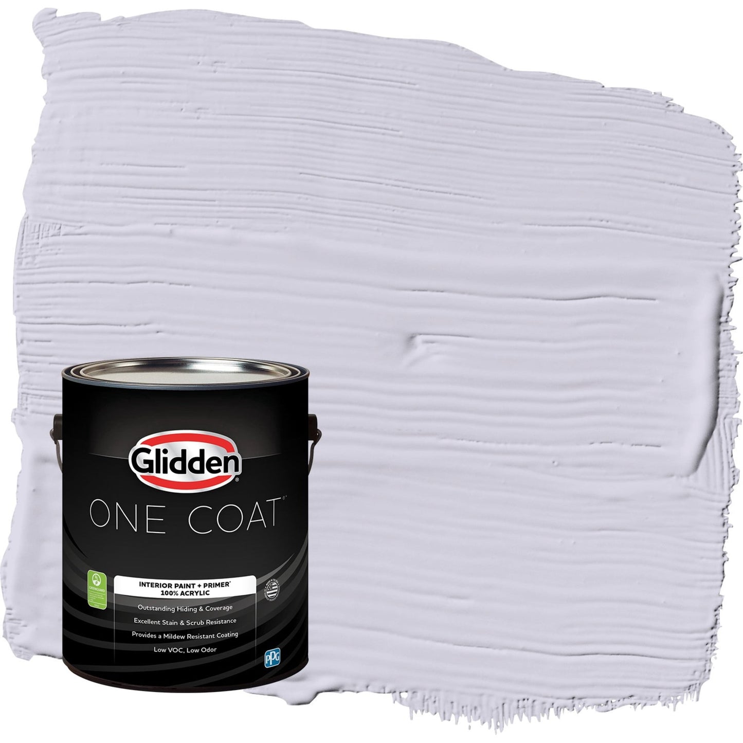 Glidden One Coat Lavender Haze / Purple Eggshell Interior Paint with Primer, 1 Gallon
