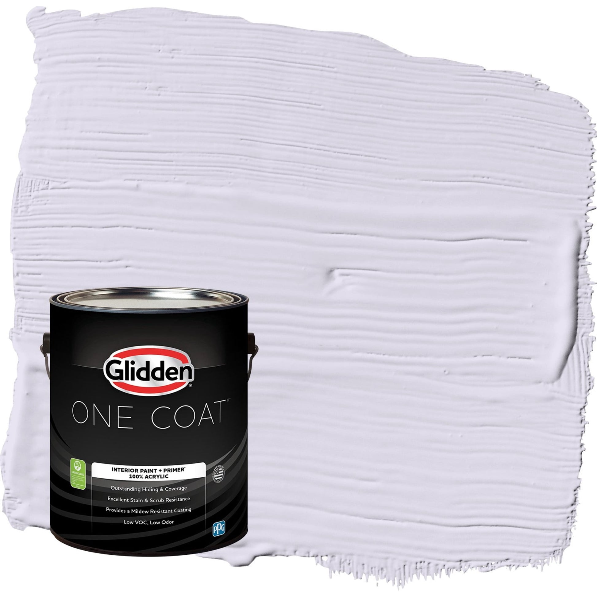Glidden One Coat Misty Violet / Purple Eggshell Interior Paint with Primer, 1 Gallon