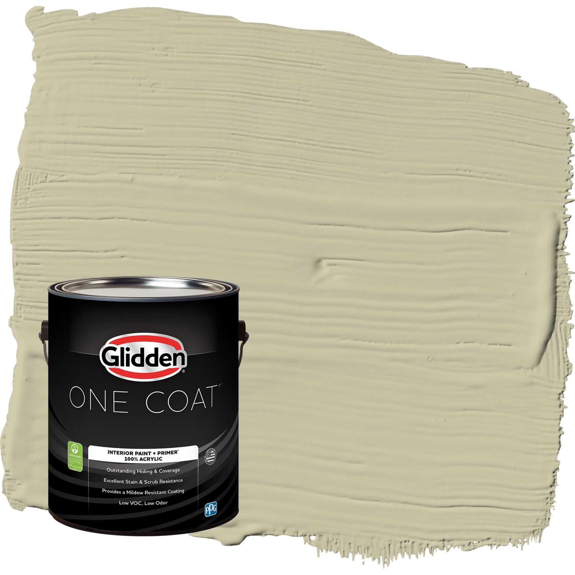 Glidden One Coat Northern Landscape / Green Semi-Gloss Interior Paint with Primer, 1 Gallon