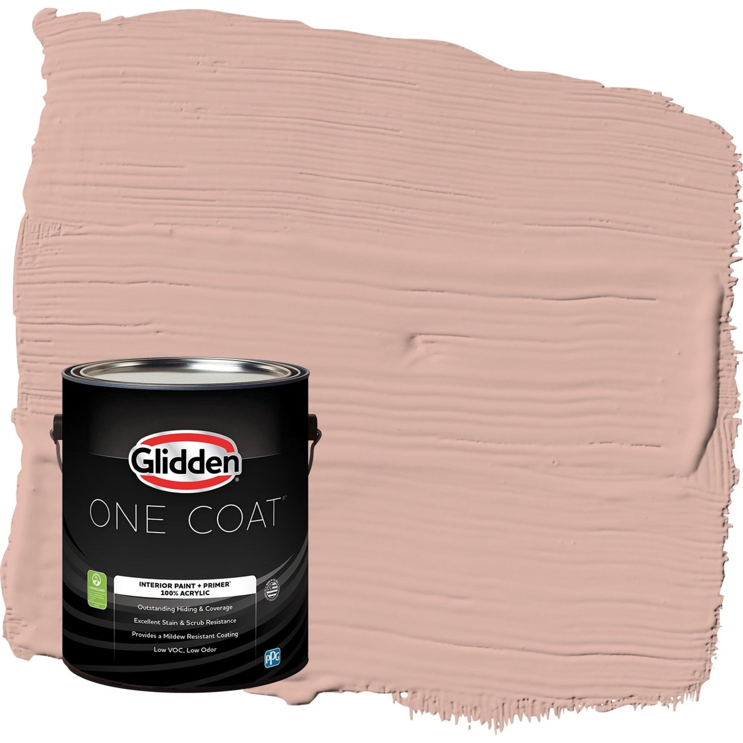 Glidden One Coat Sandpaper / Orange Flat Interior Paint with Primer, 1 Gallon