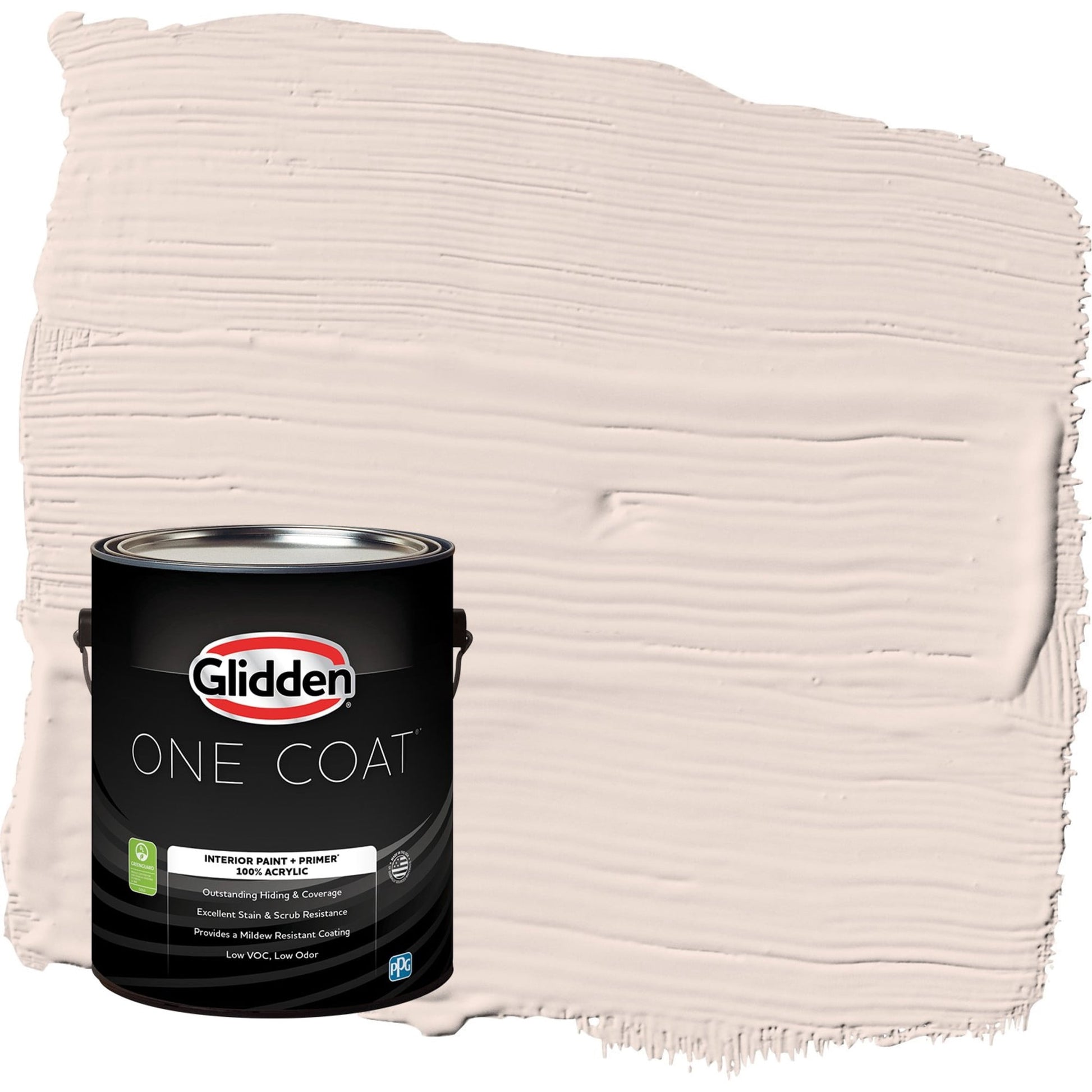 Glidden One Coat Sandy Beach / Orange Eggshell Interior Paint with Primer, 1 Gallon