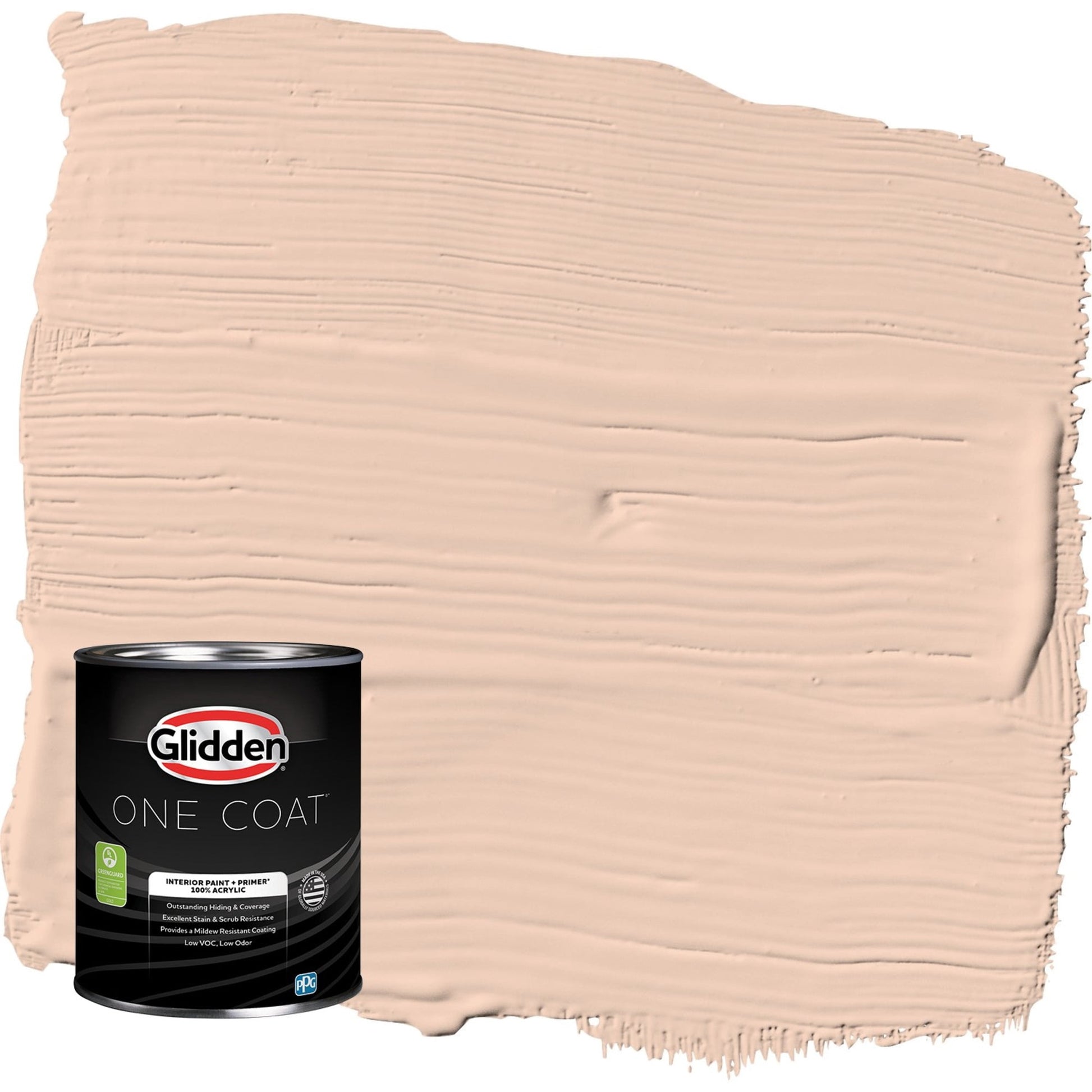 Glidden One Coat Interior Paint and Primer, Scotchtone / Orange, 1 Quart, Eggshell