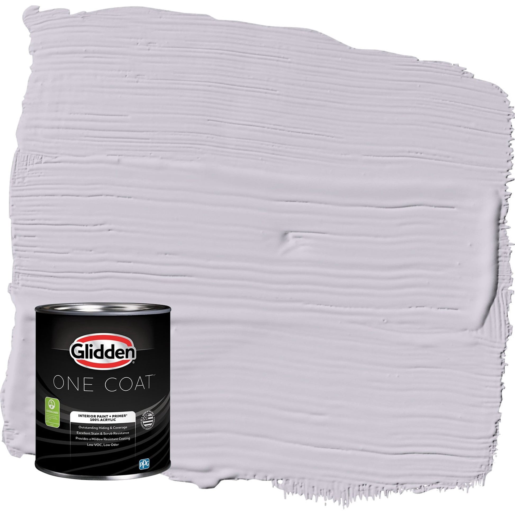 Glidden One Coat Silver Chalice / Purple Eggshell Interior Paint with Primer, 1 Quart