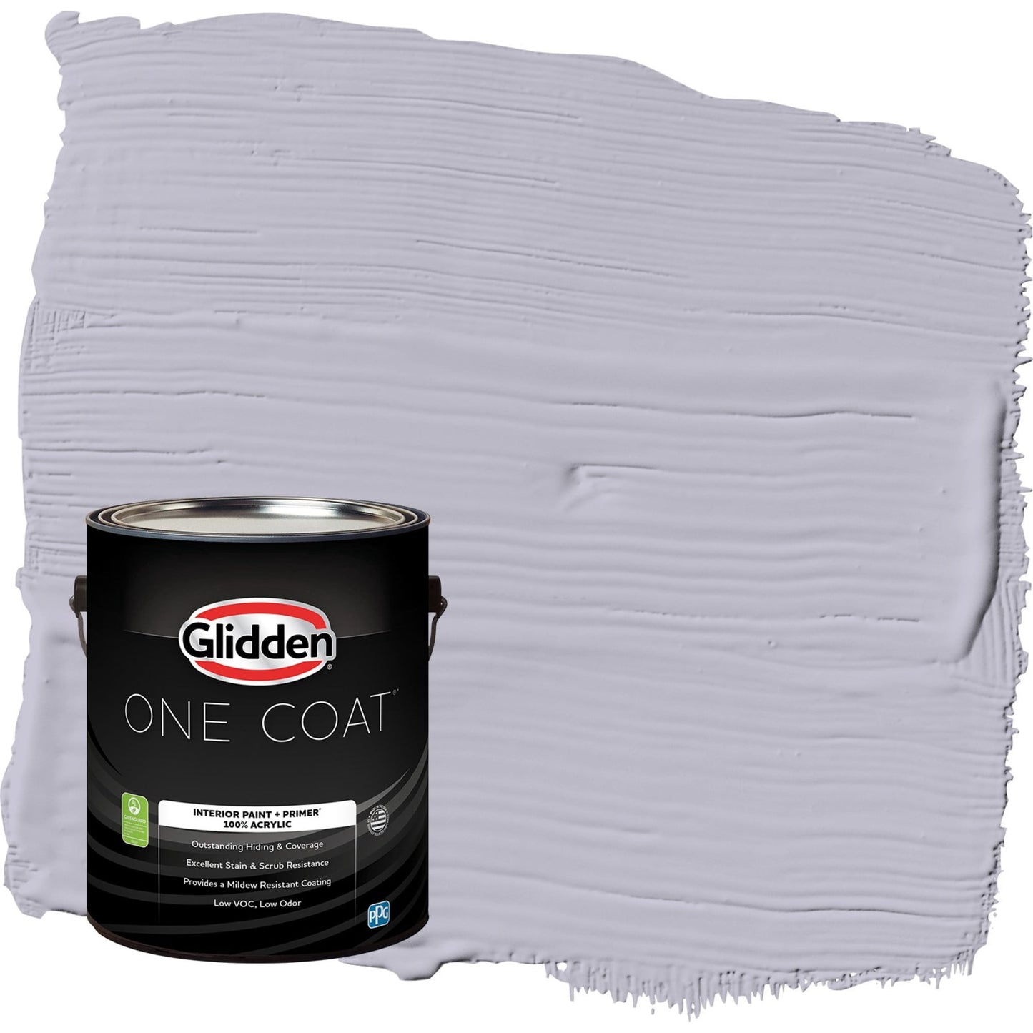Glidden One Coat Silverberry / Purple Flat Interior Paint with Primer, 1 Gallon