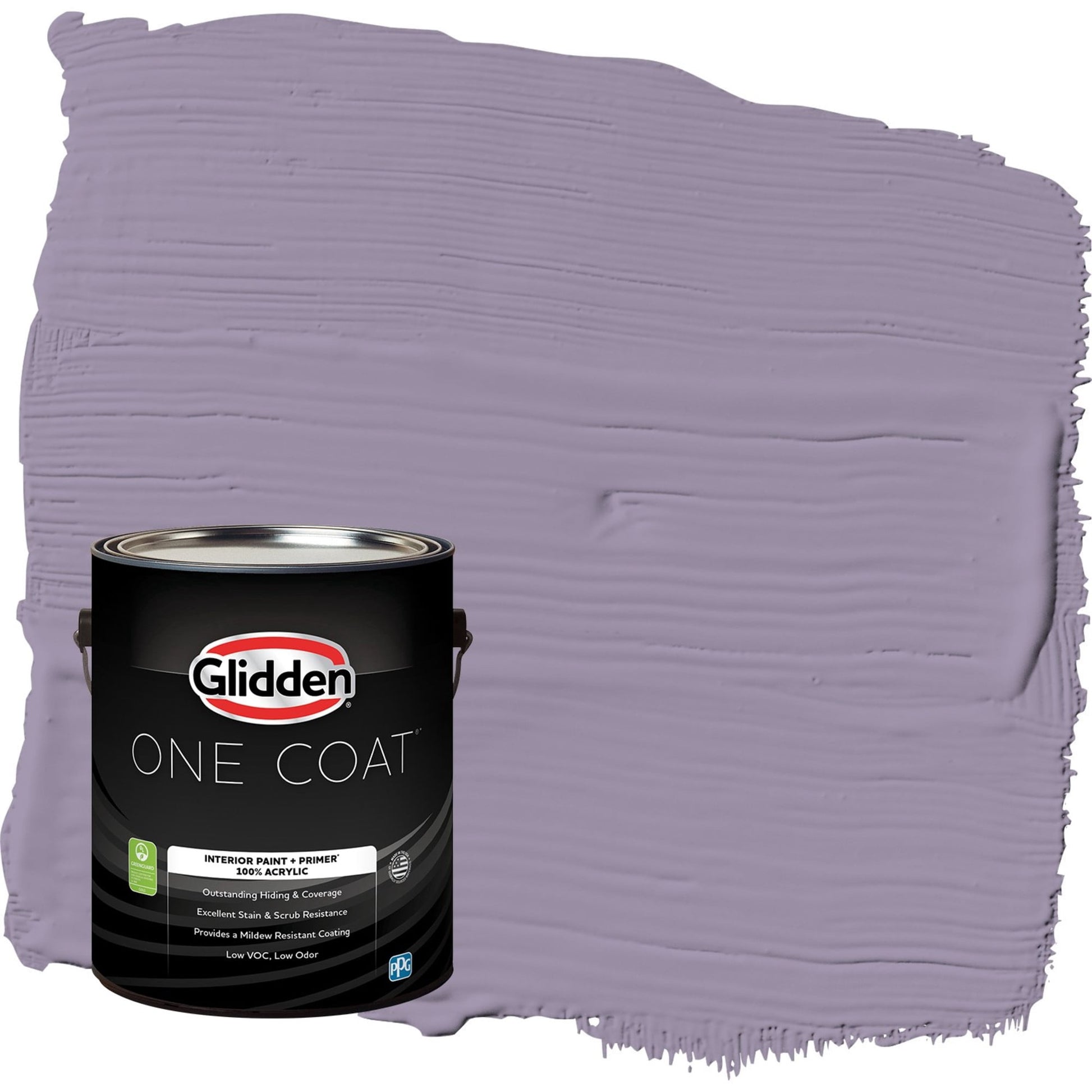 Glidden One Coat Smoky Grape / Purple Semi-Gloss Interior Paint with Primer, 1 Gallon