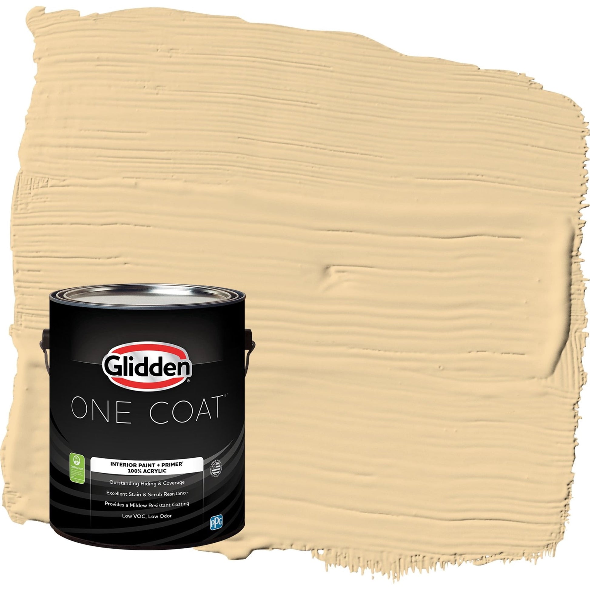Glidden One Coat Spice is Nice / Yellow Semi-Gloss Interior Paint with Primer, 1 Gallon
